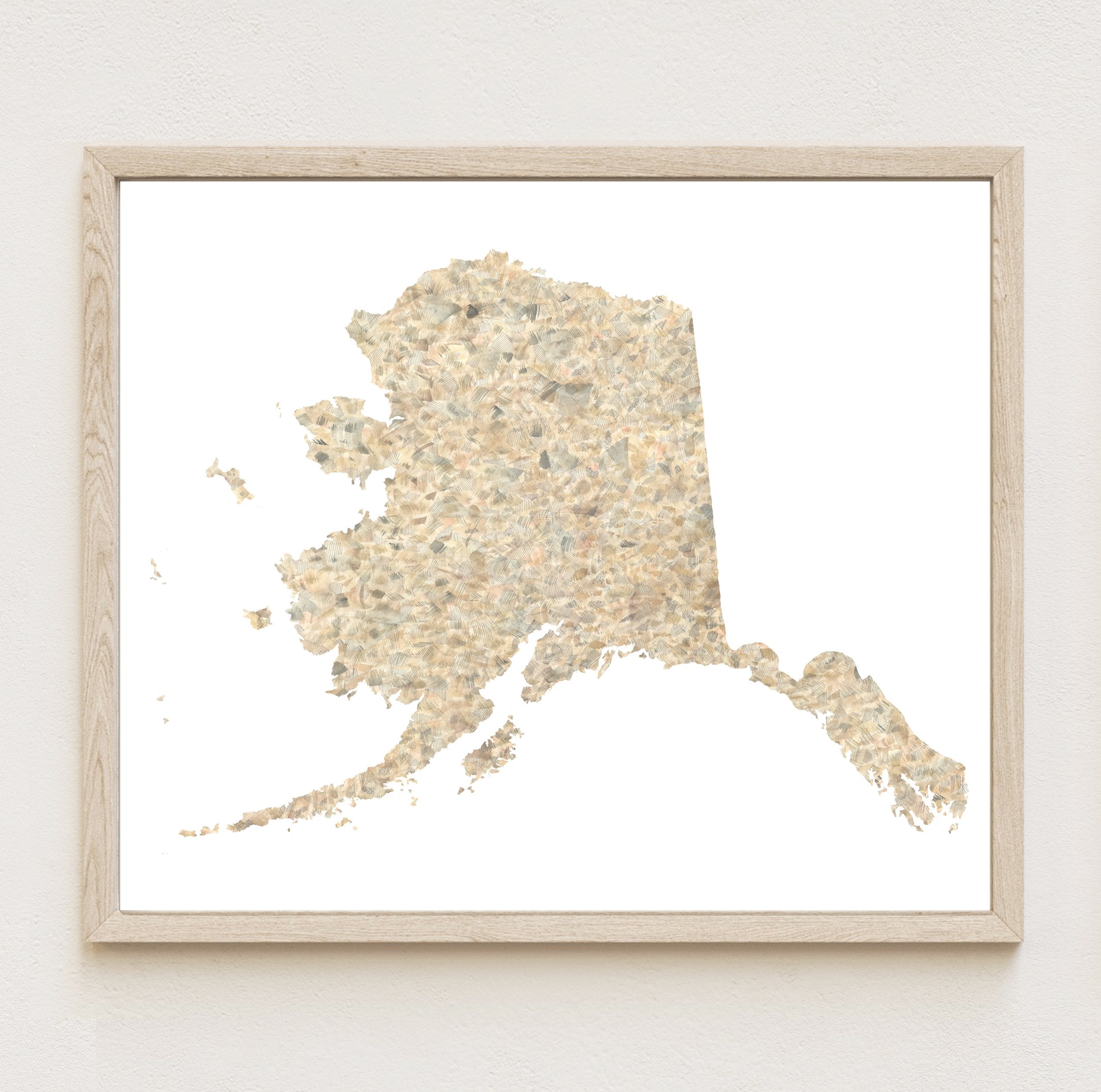 ALASKA State Map: PRINT