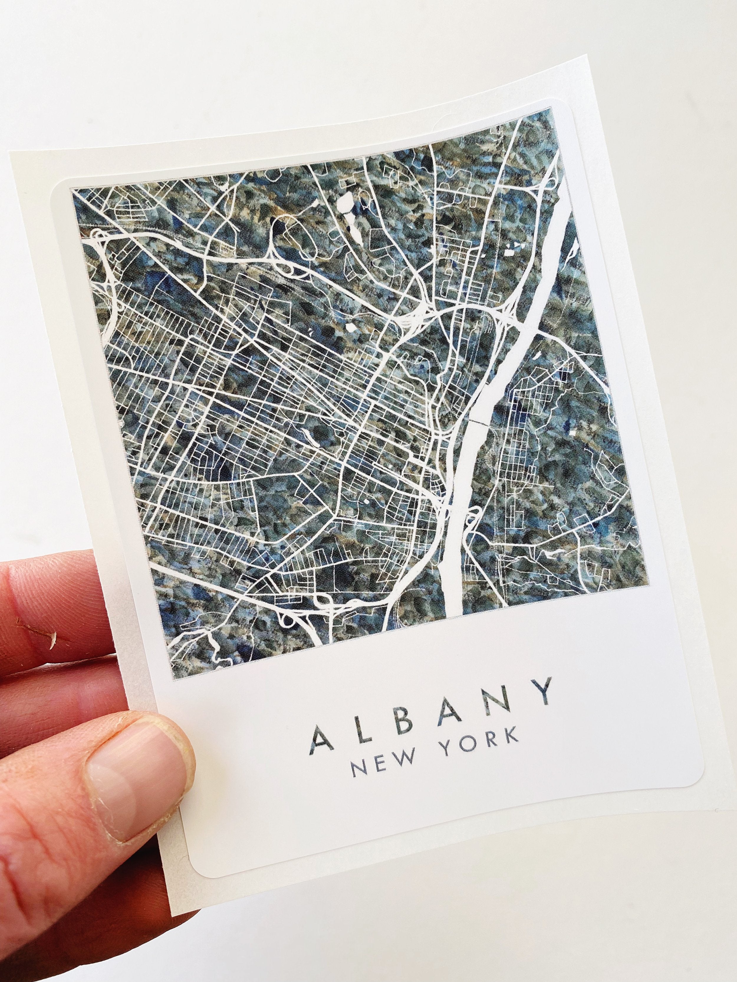 ALBANY NY Map Sticker