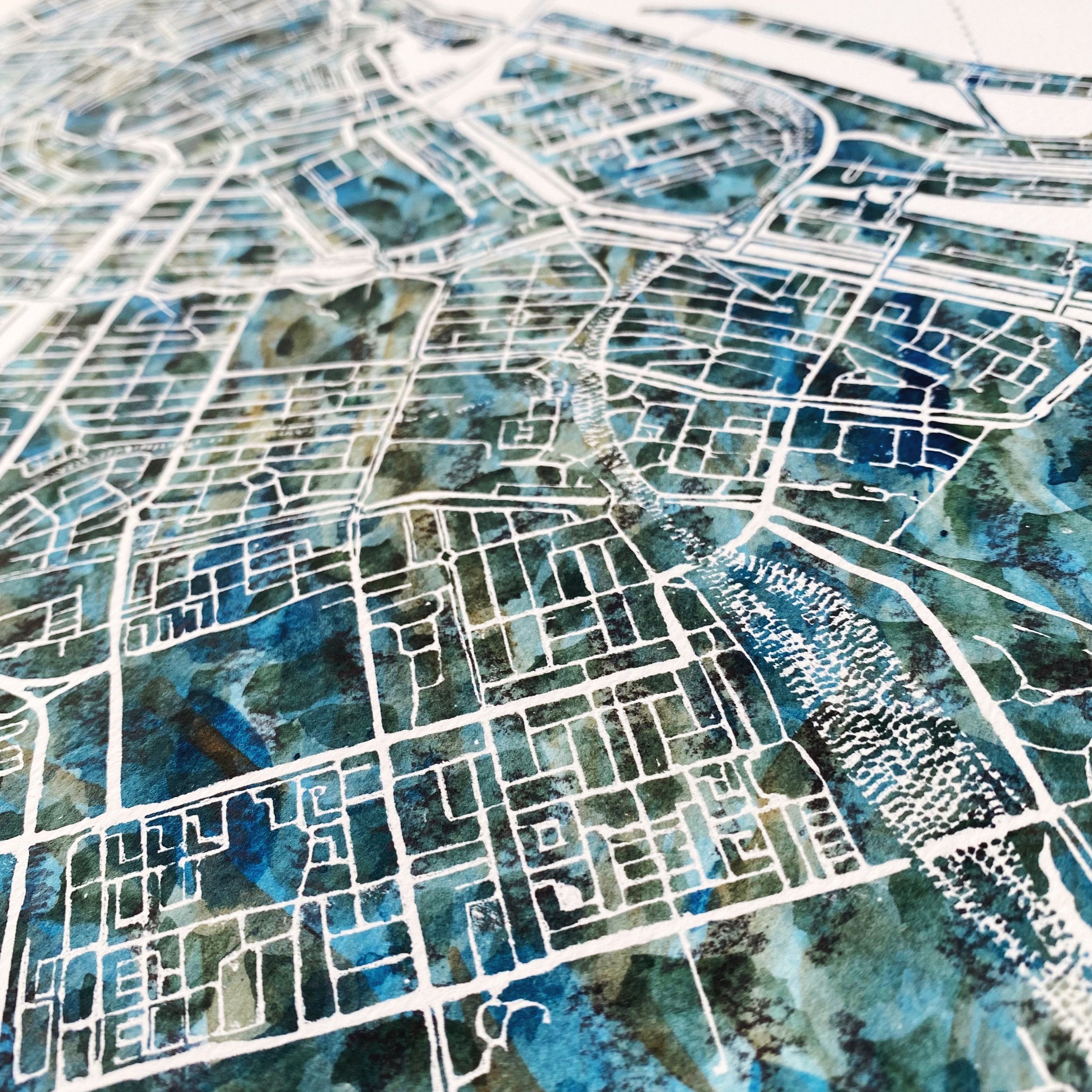 AMSTERDAM Urban Fabrics City Map: PRINT