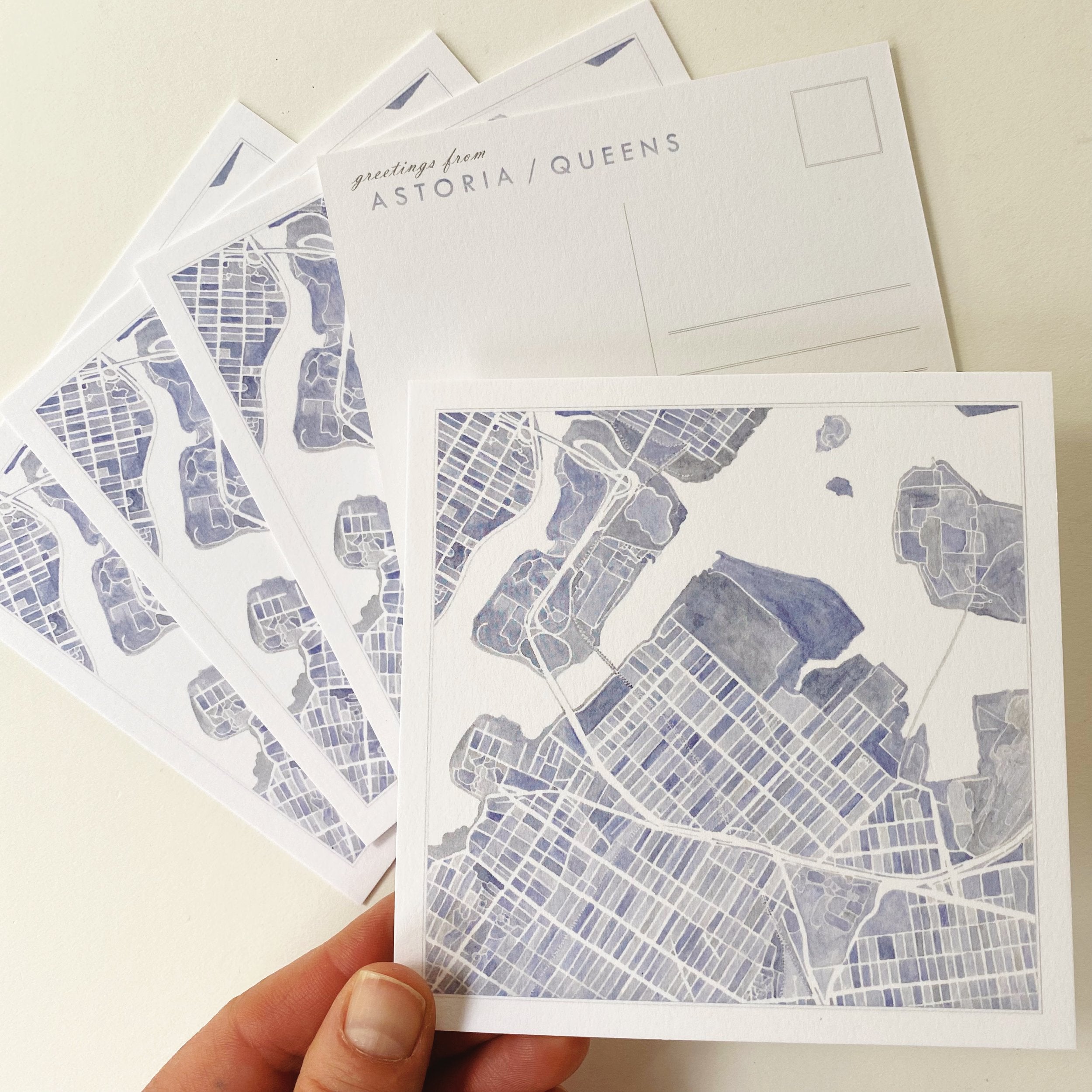 ASTORIA/QUEENS New York Map Postcard