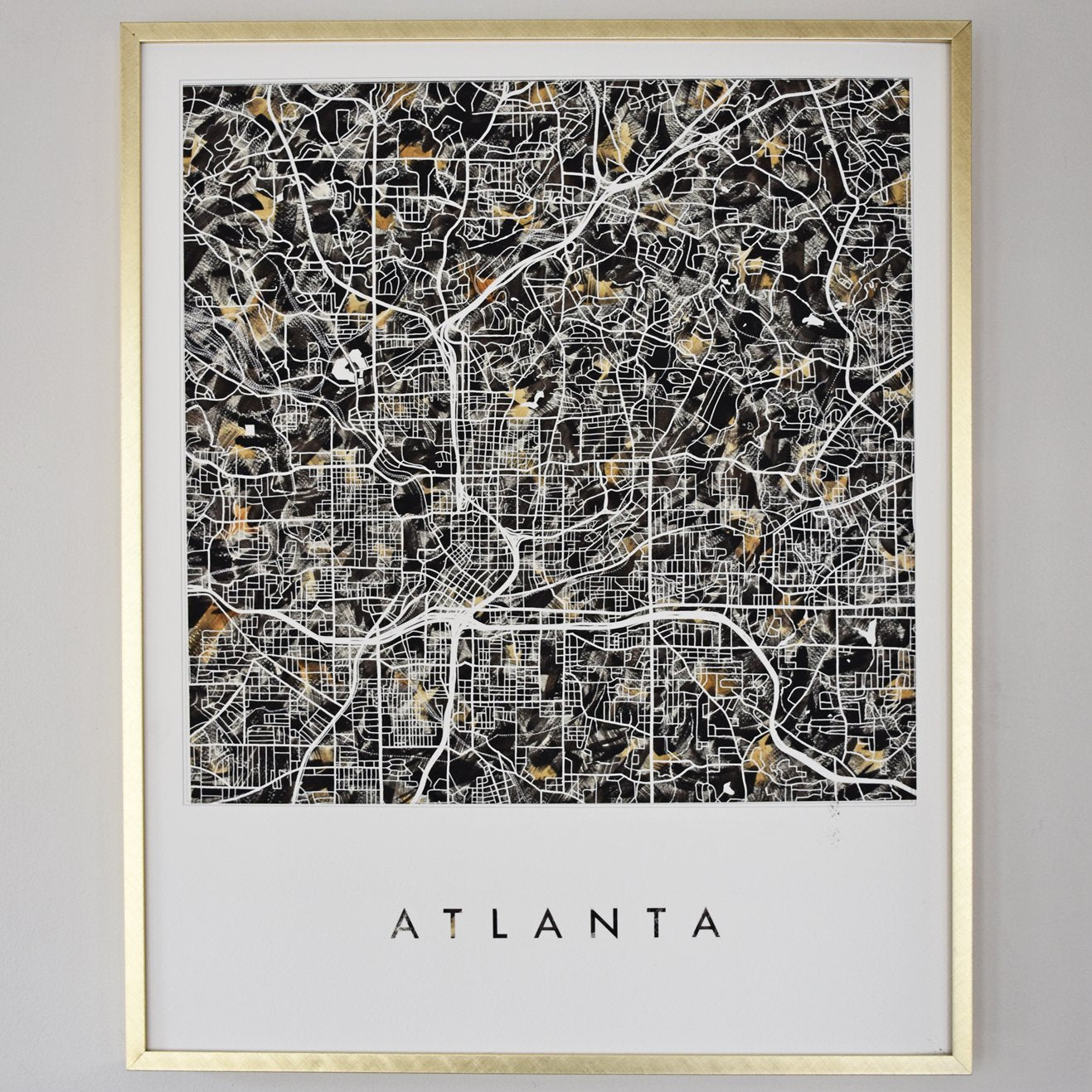 ATLANTA Urban Fabrics City Map: PRINT