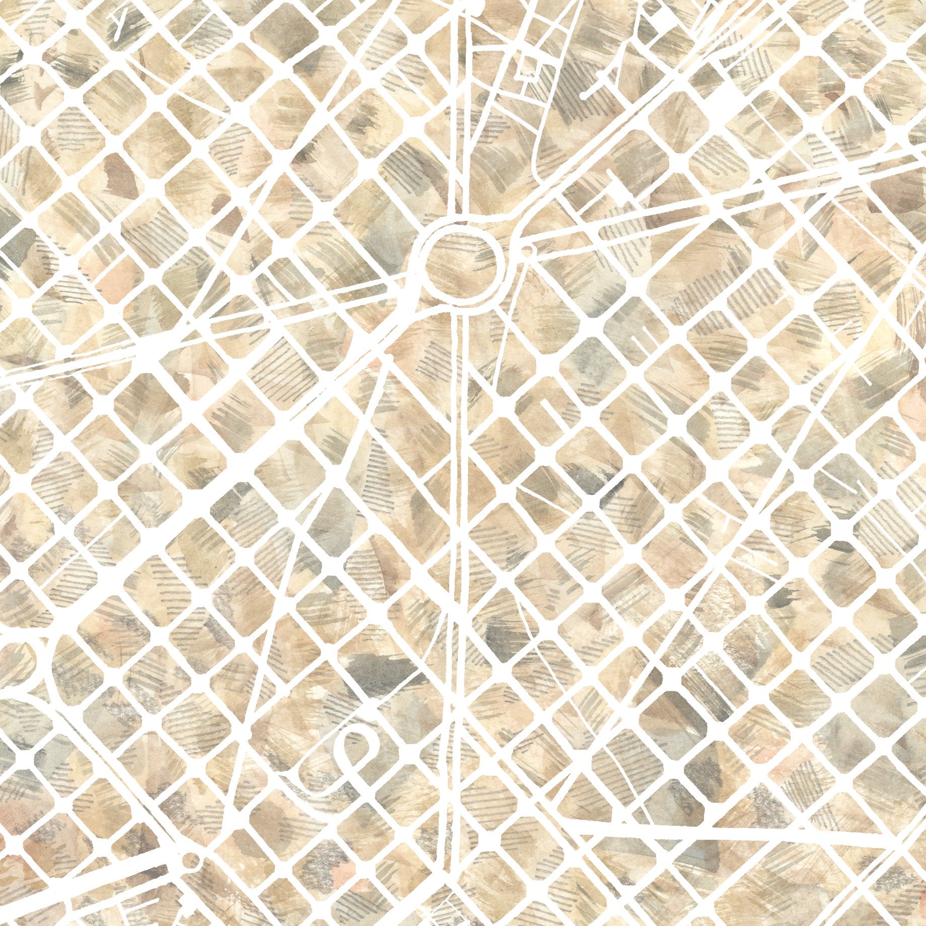 BARCELONA Urban Fabrics City Map: PRINT