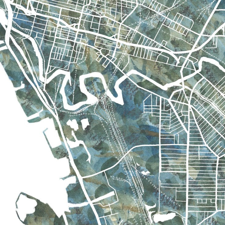 BUFFALO Urban Fabrics City Map: PRINT