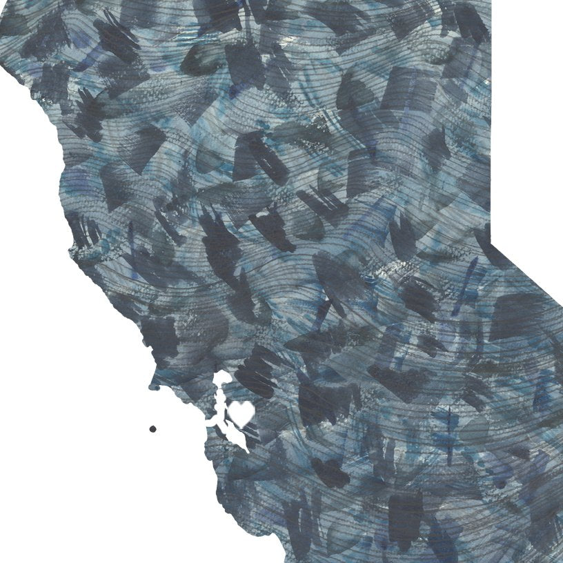 CALIFORNIA State Map: PRINT