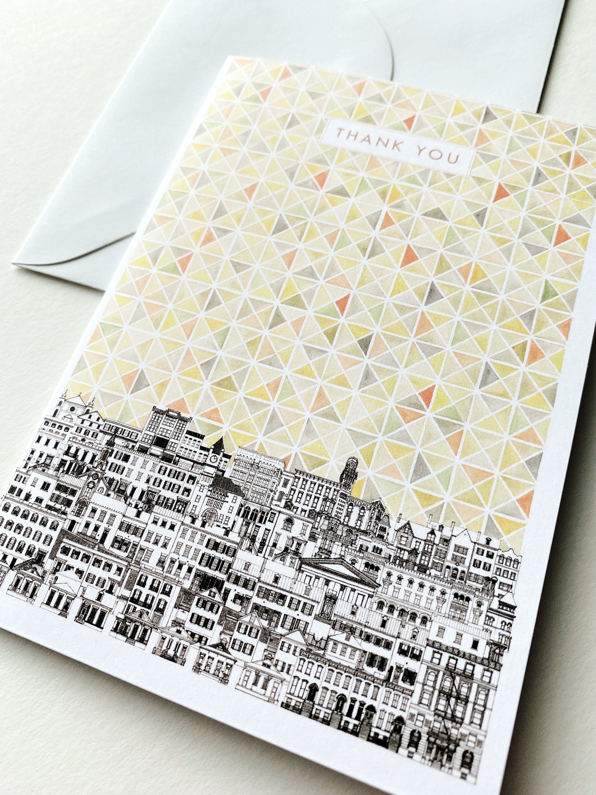 CITYSCAPE - thank you card