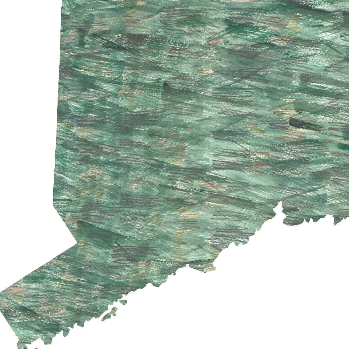 CONNECTICUT State Map: PRINT