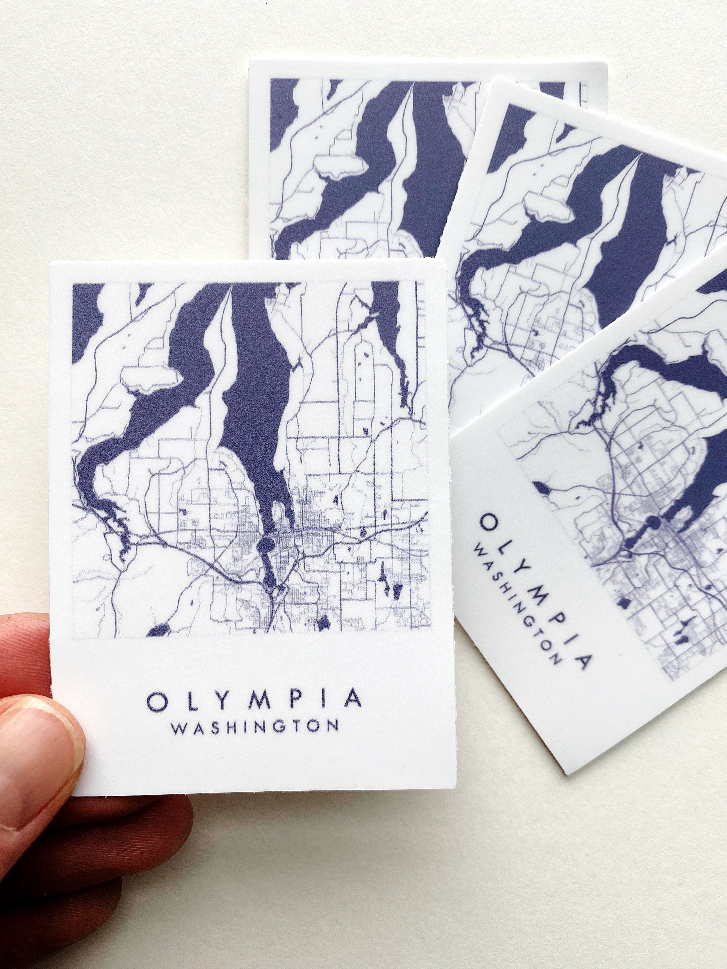 OLYMPIA "Blueprint" Map VINYL Sticker
