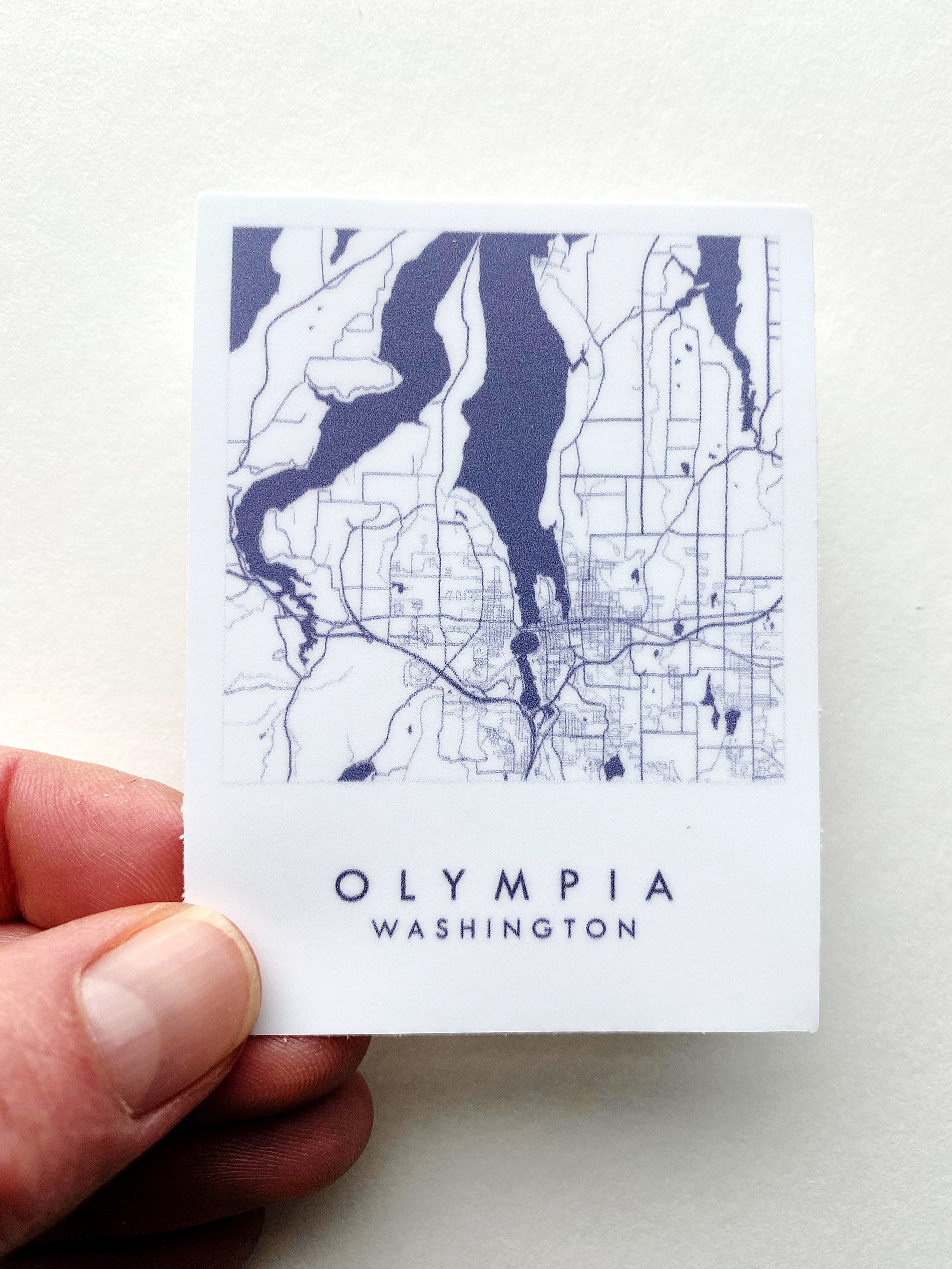 OLYMPIA "Blueprint" Map VINYL Sticker