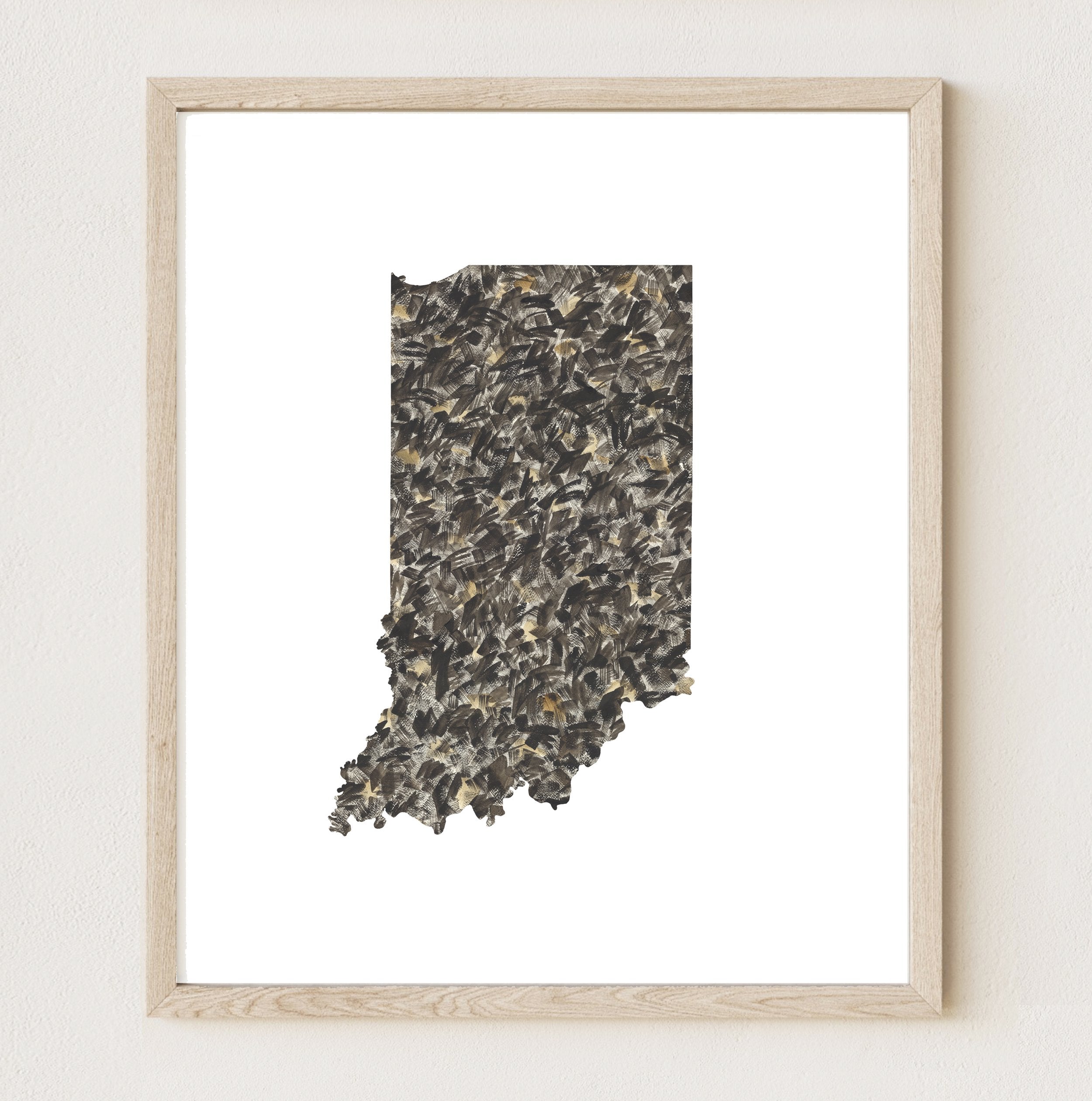 INDIANA State Map: PRINT