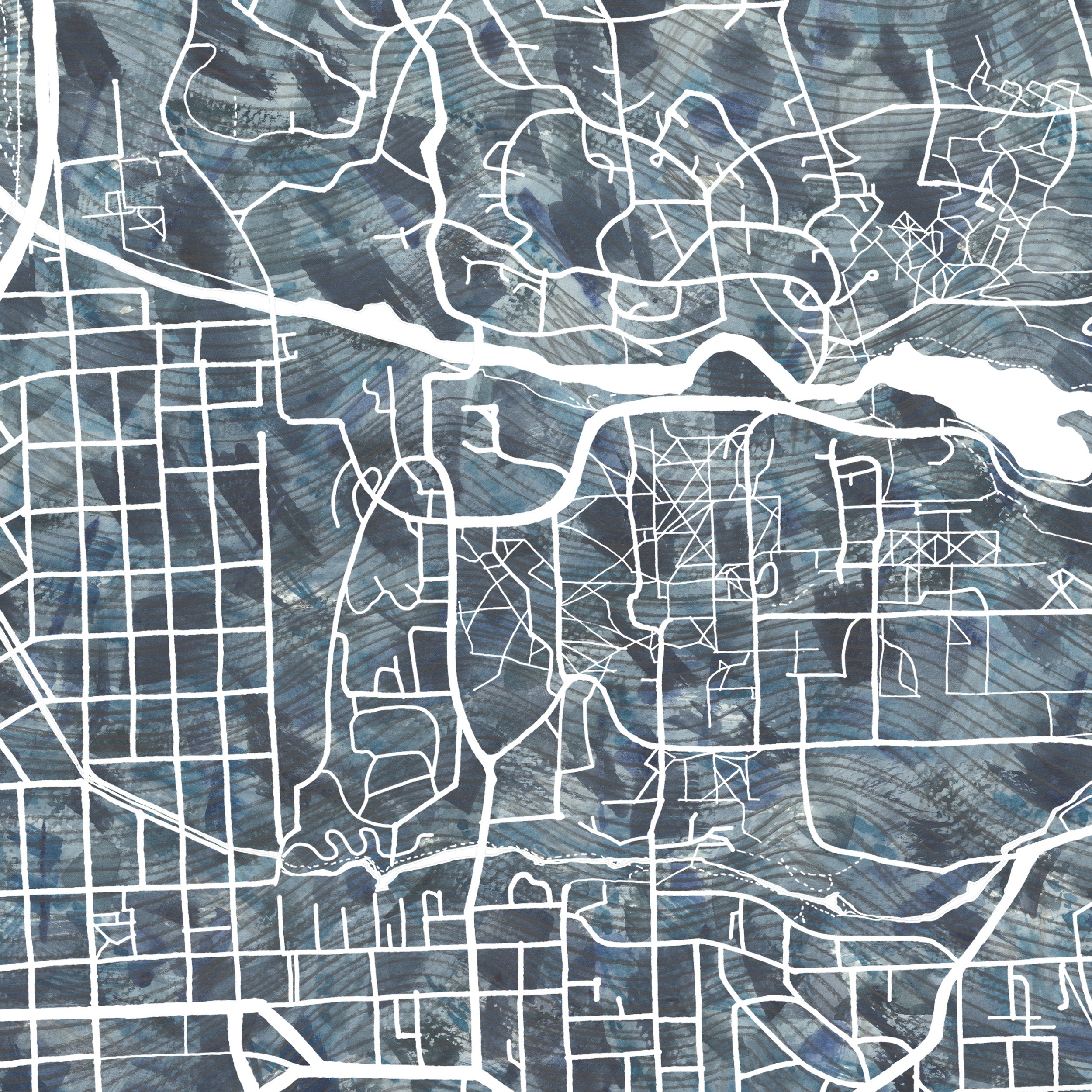 ITHACA Urban Fabrics City Map: PRINT