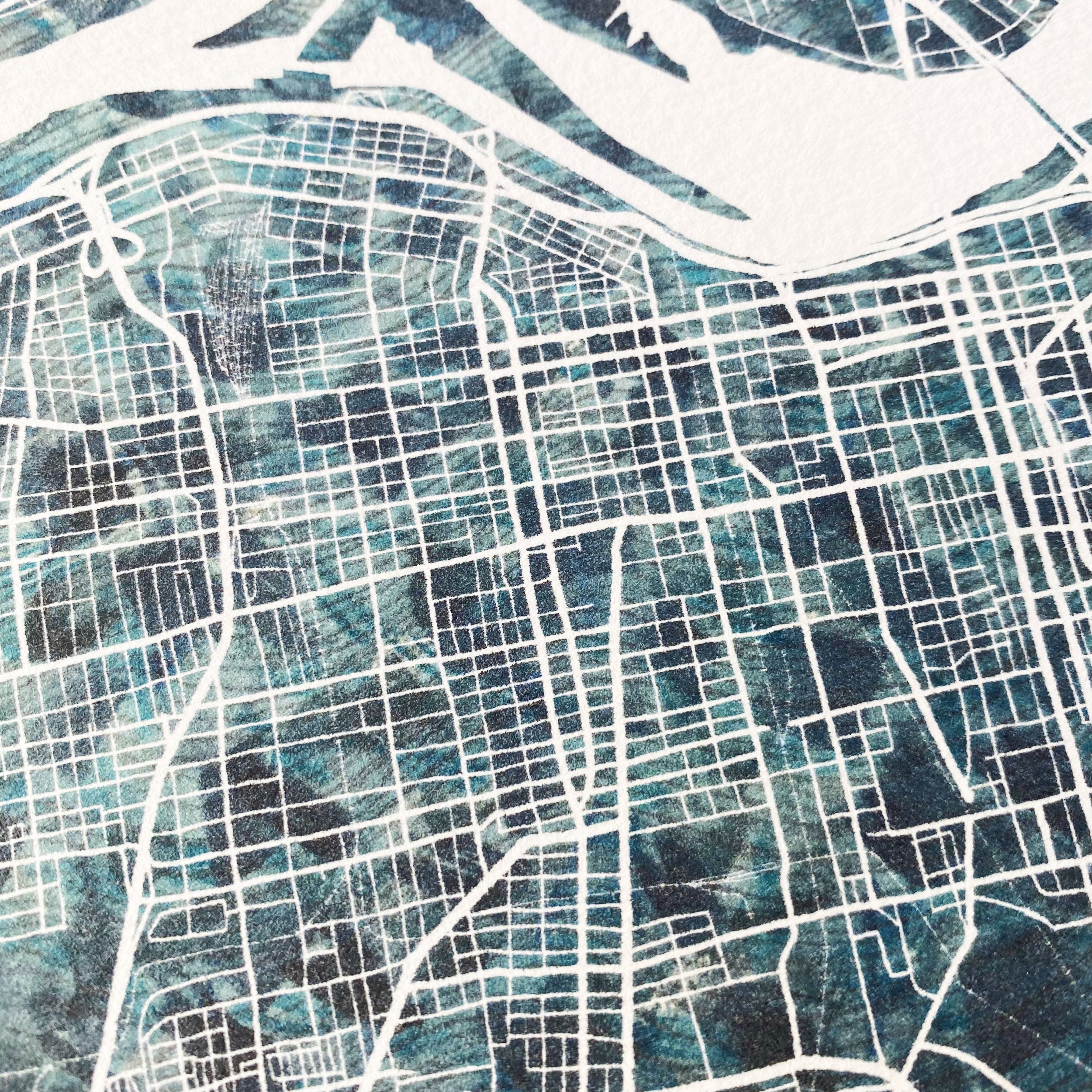 LOUISVILLE Urban Fabrics City Map: PRINT