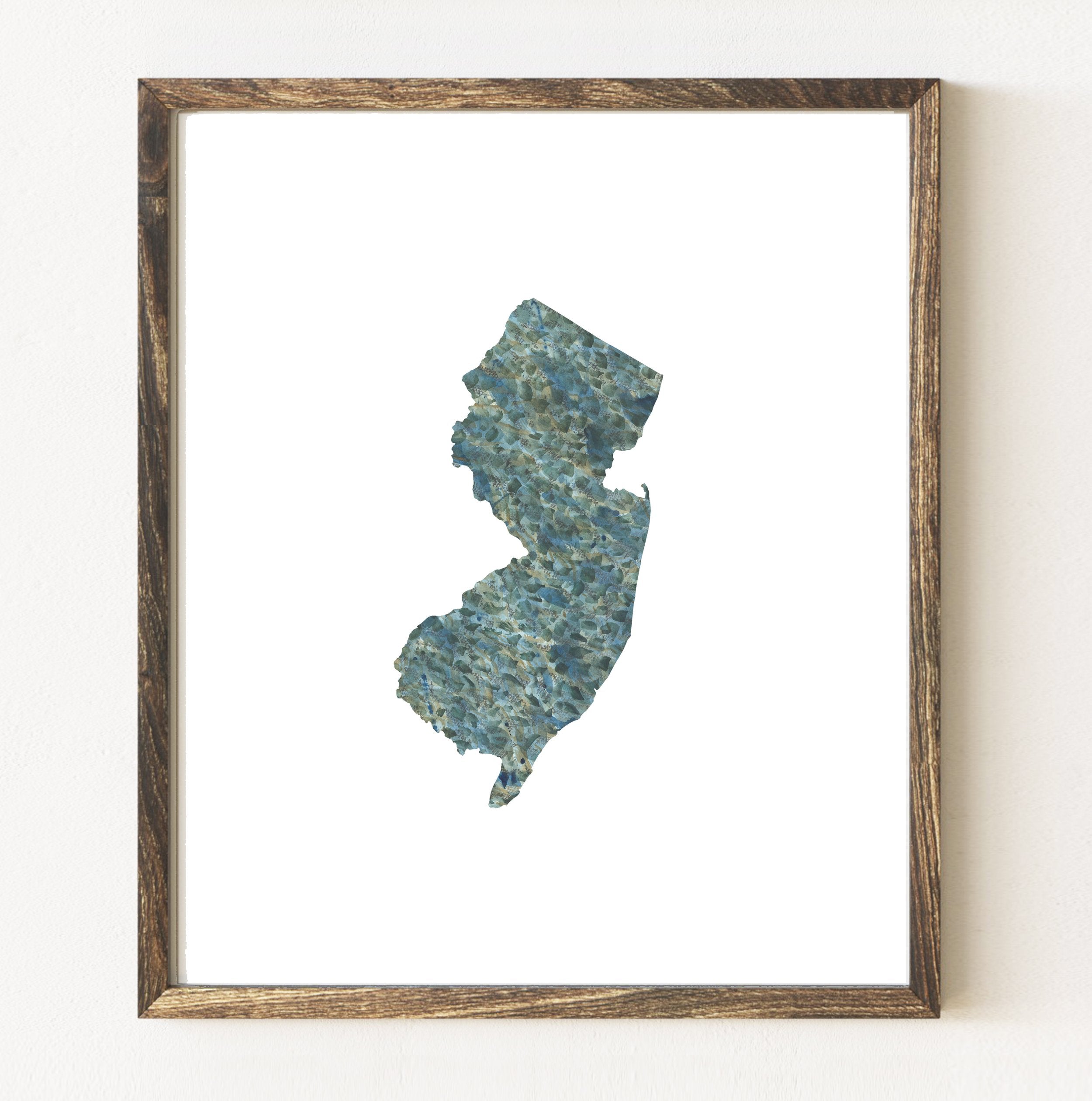 NEW JERSEY State Map: PRINT