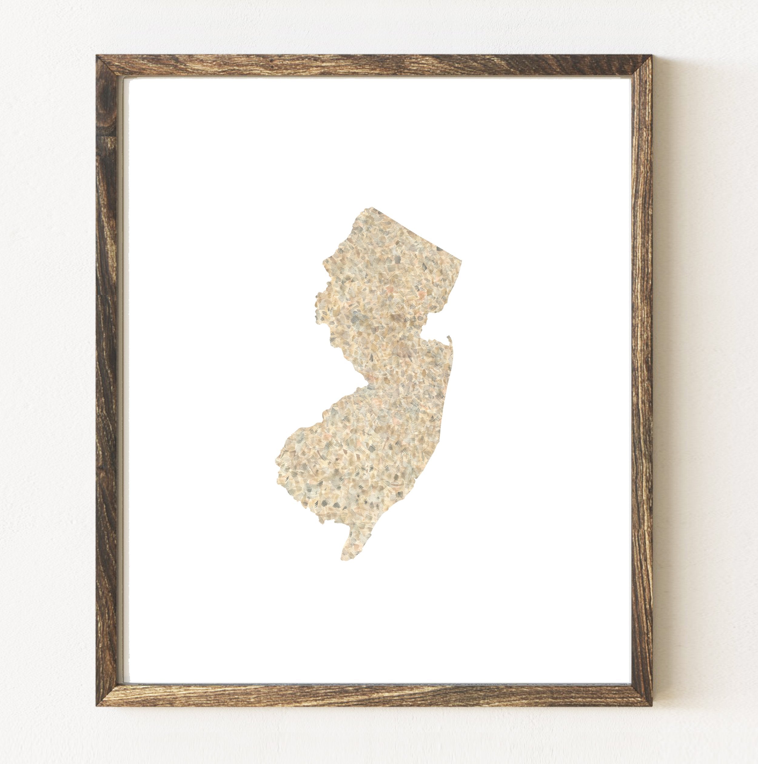 NEW JERSEY State Map: PRINT