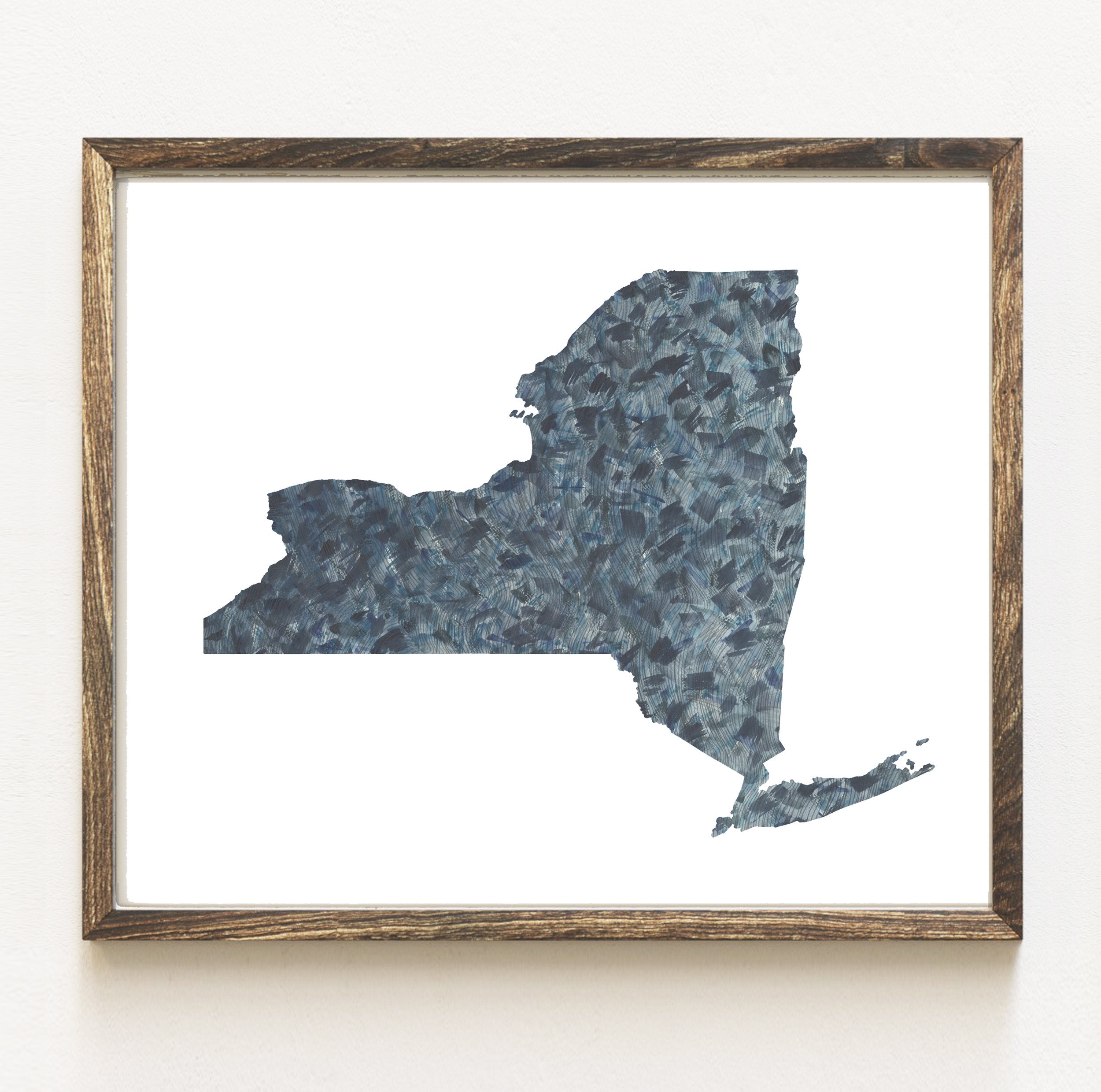 NEW YORK State Map: PRINT