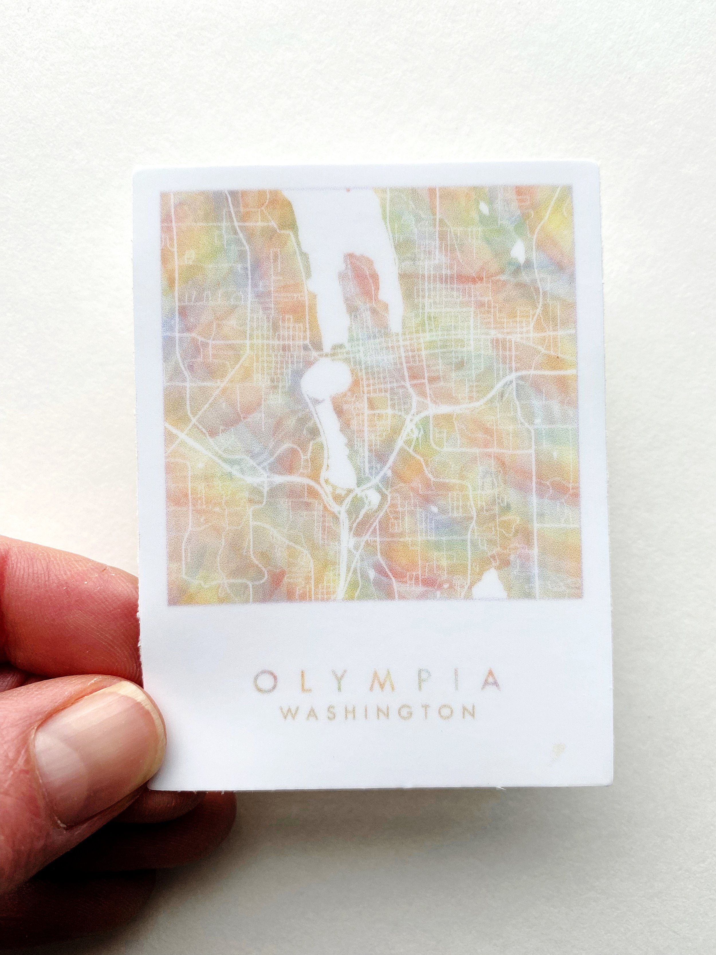 OLYMPIA Rainbow PRIDE Map VINYL Sticker
