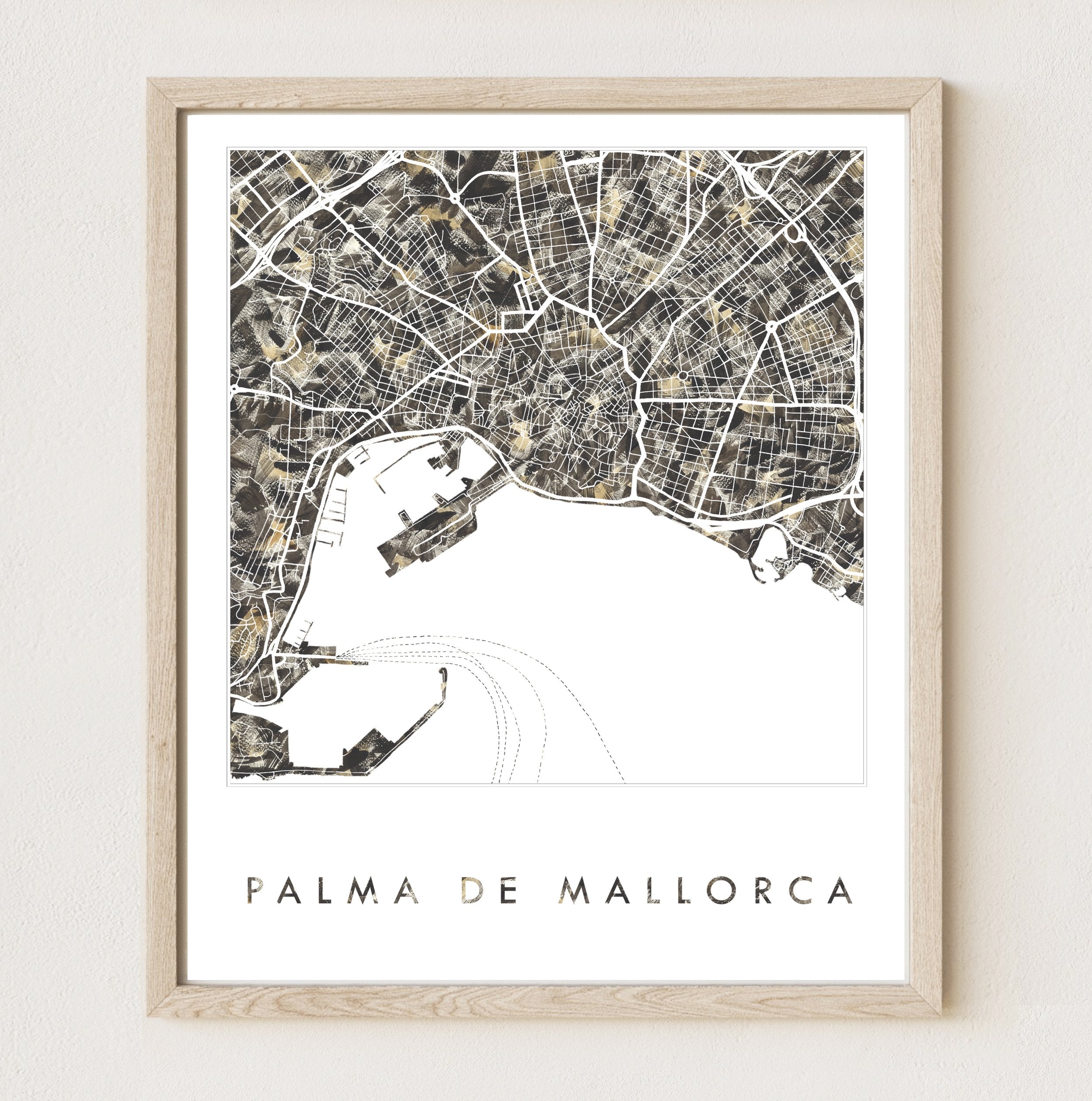 PALMA de MALLORCA Urban Fabrics City Map: PRINT