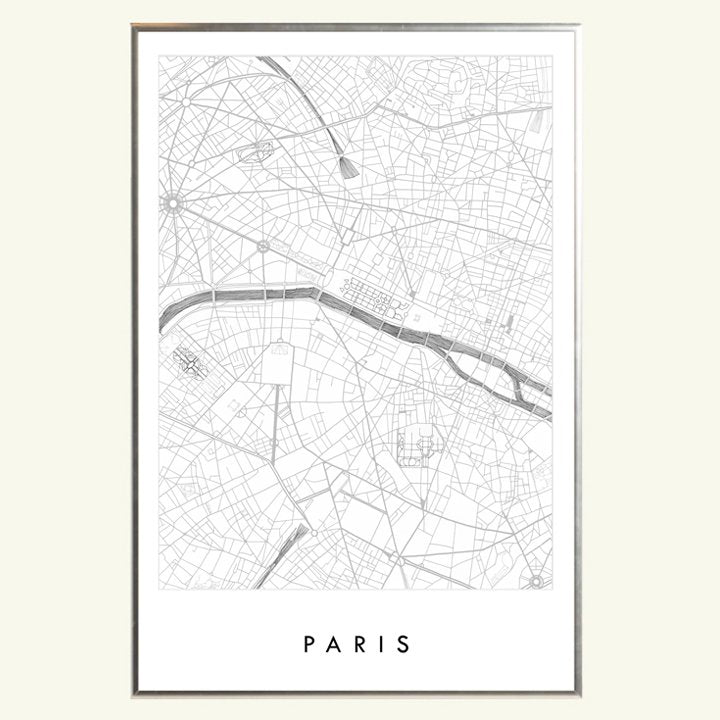 PARIS City Lines Map: PRINT