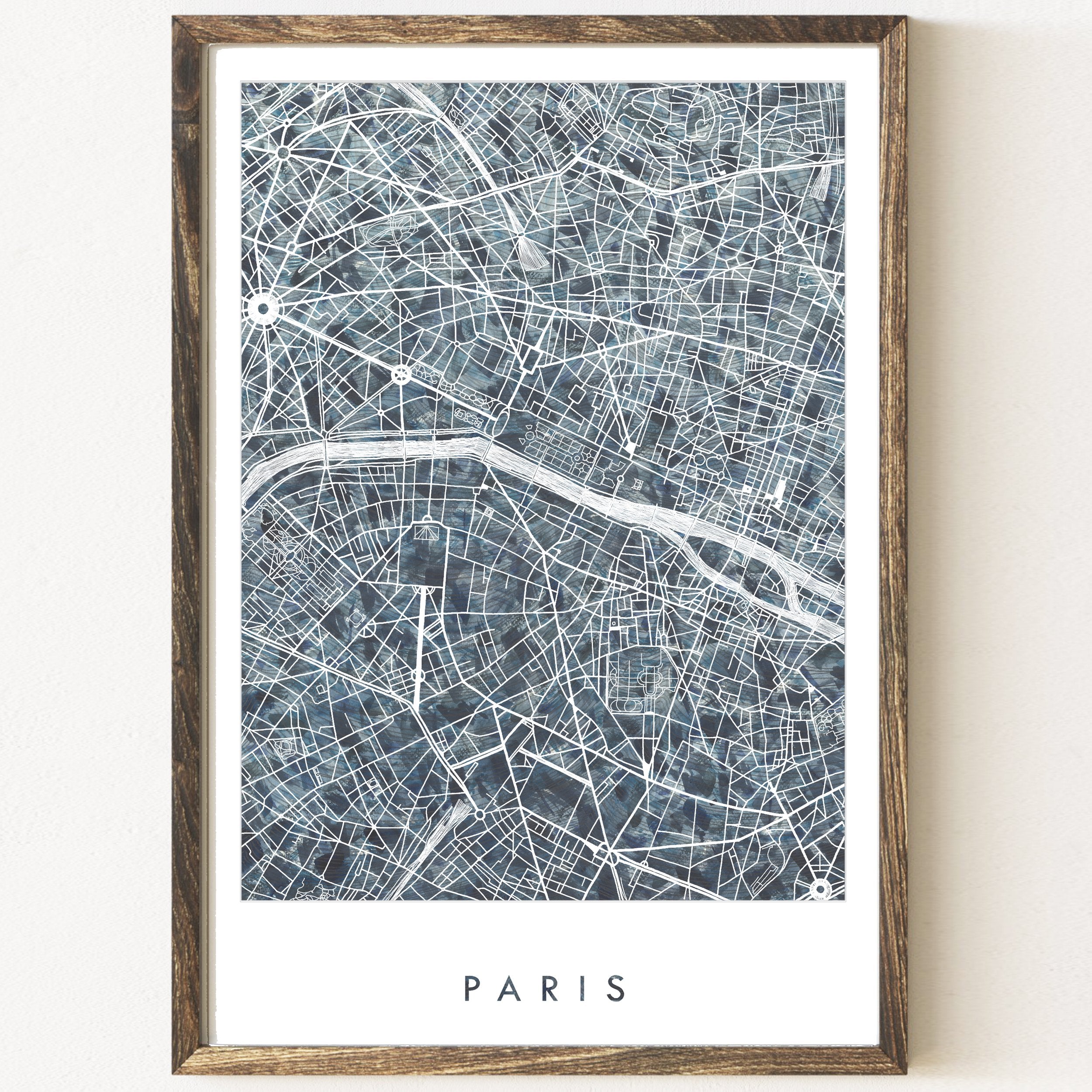 PARIS Urban Fabrics City Map: PRINT