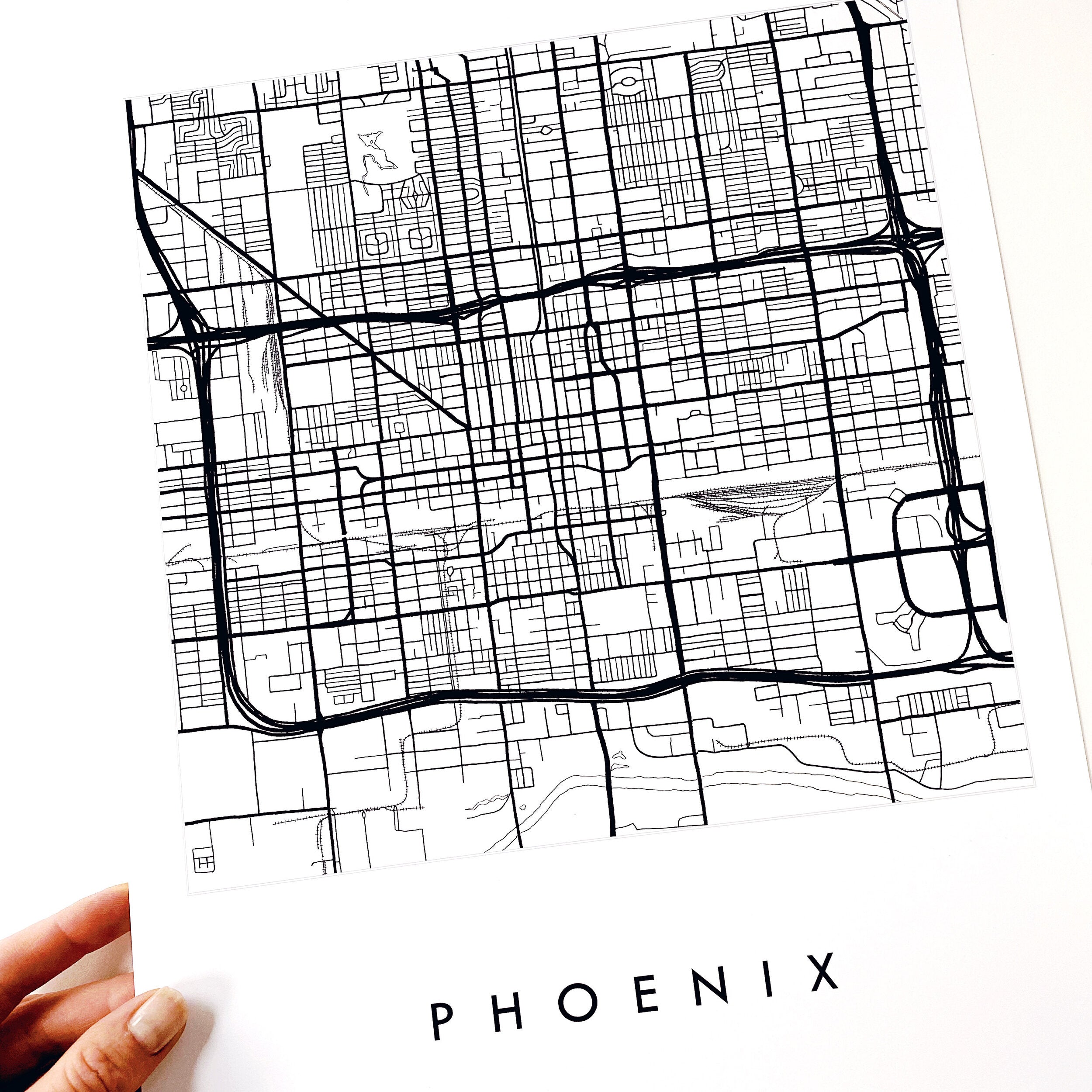 PHOENIX City Lines Map: PRINT