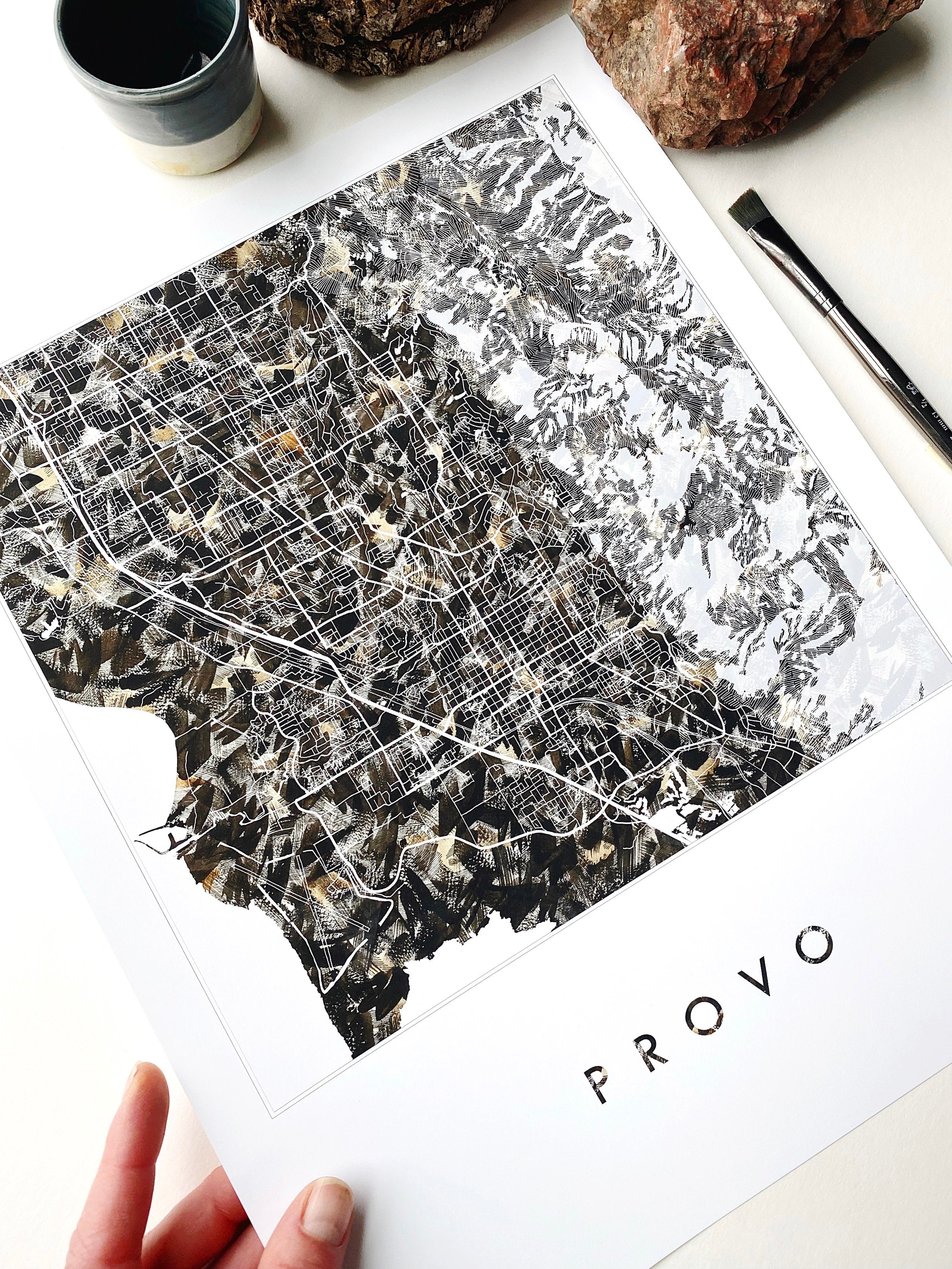 PROVO Urban Fabrics City Map: PRINT
