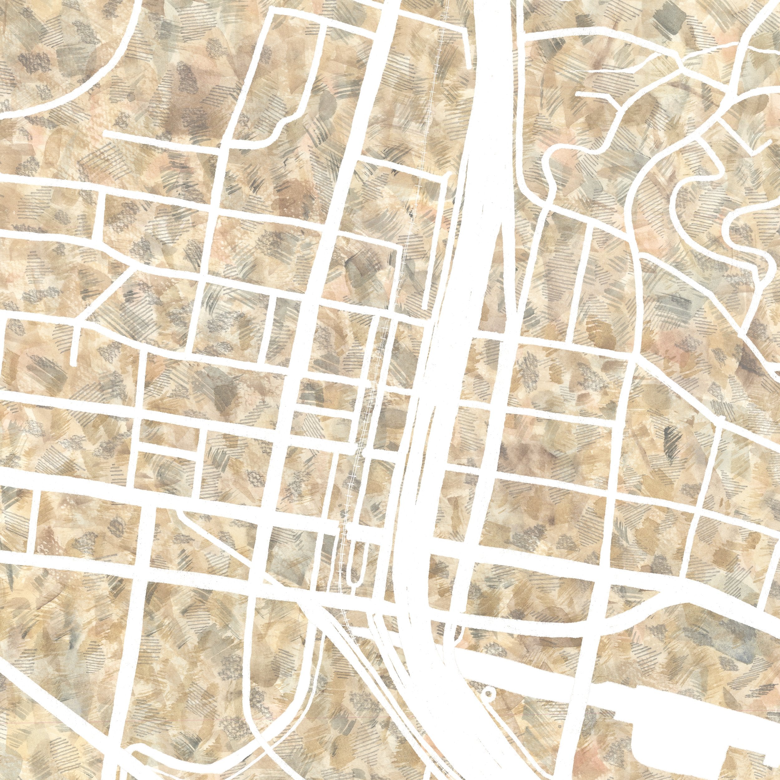SAN RAFAEL Dominican University California Urban Fabrics City Map: PRINT
