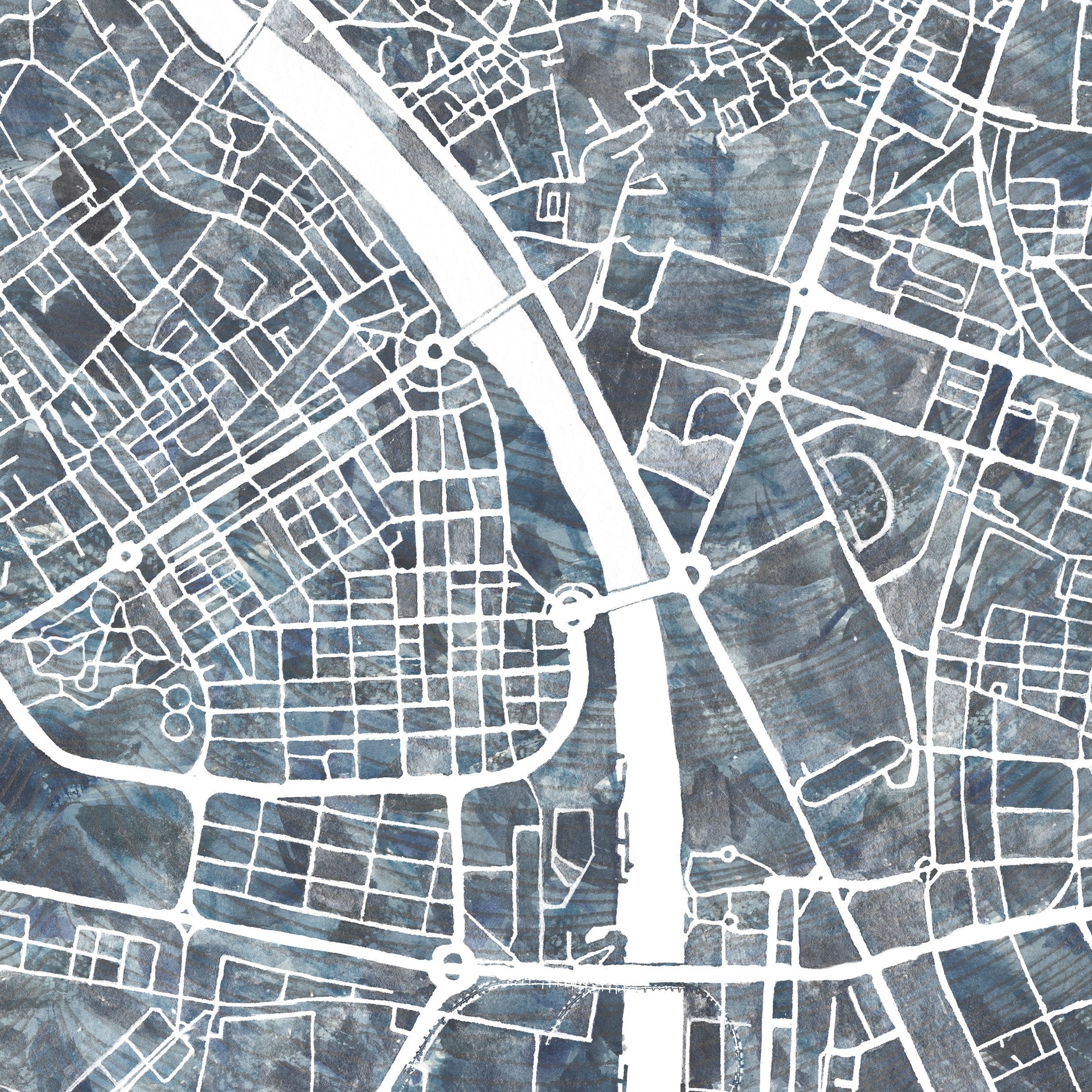 SEVILLE Urban Fabrics City Map: PRINT