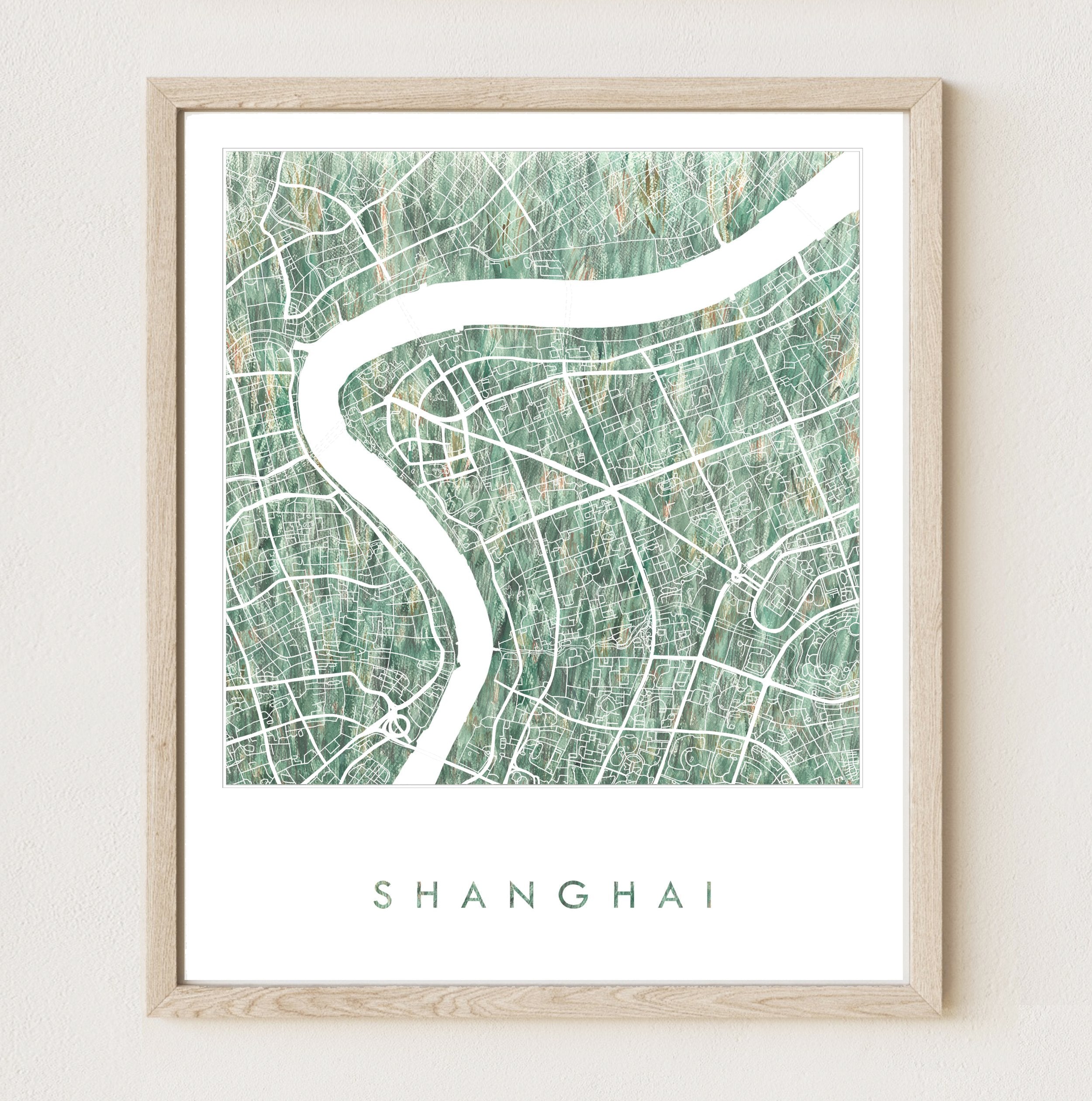 SHANGHAI Urban Fabrics City Map: PRINT