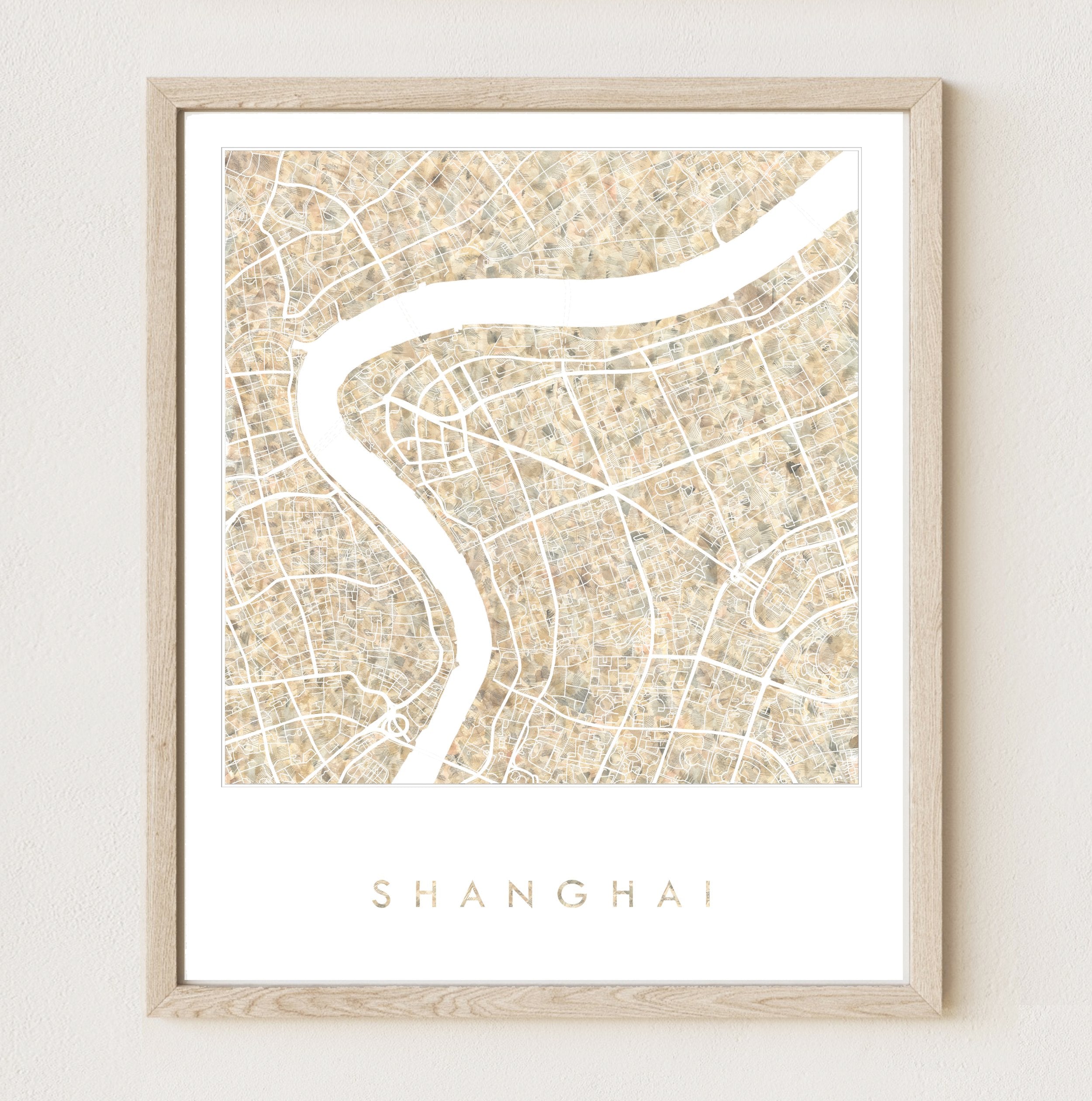 SHANGHAI Urban Fabrics City Map: PRINT