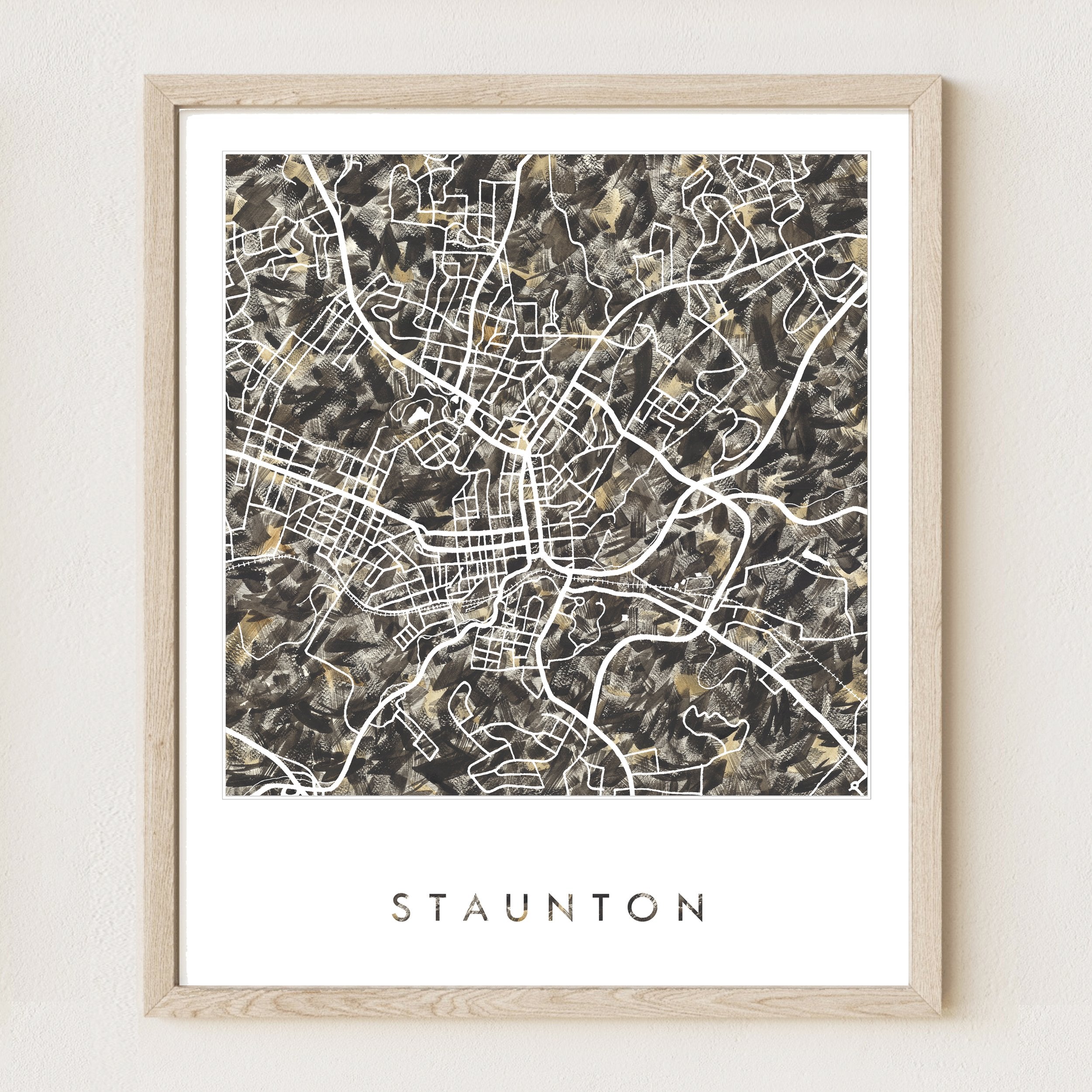 STAUNTON Urban Fabrics City Map: PRINT