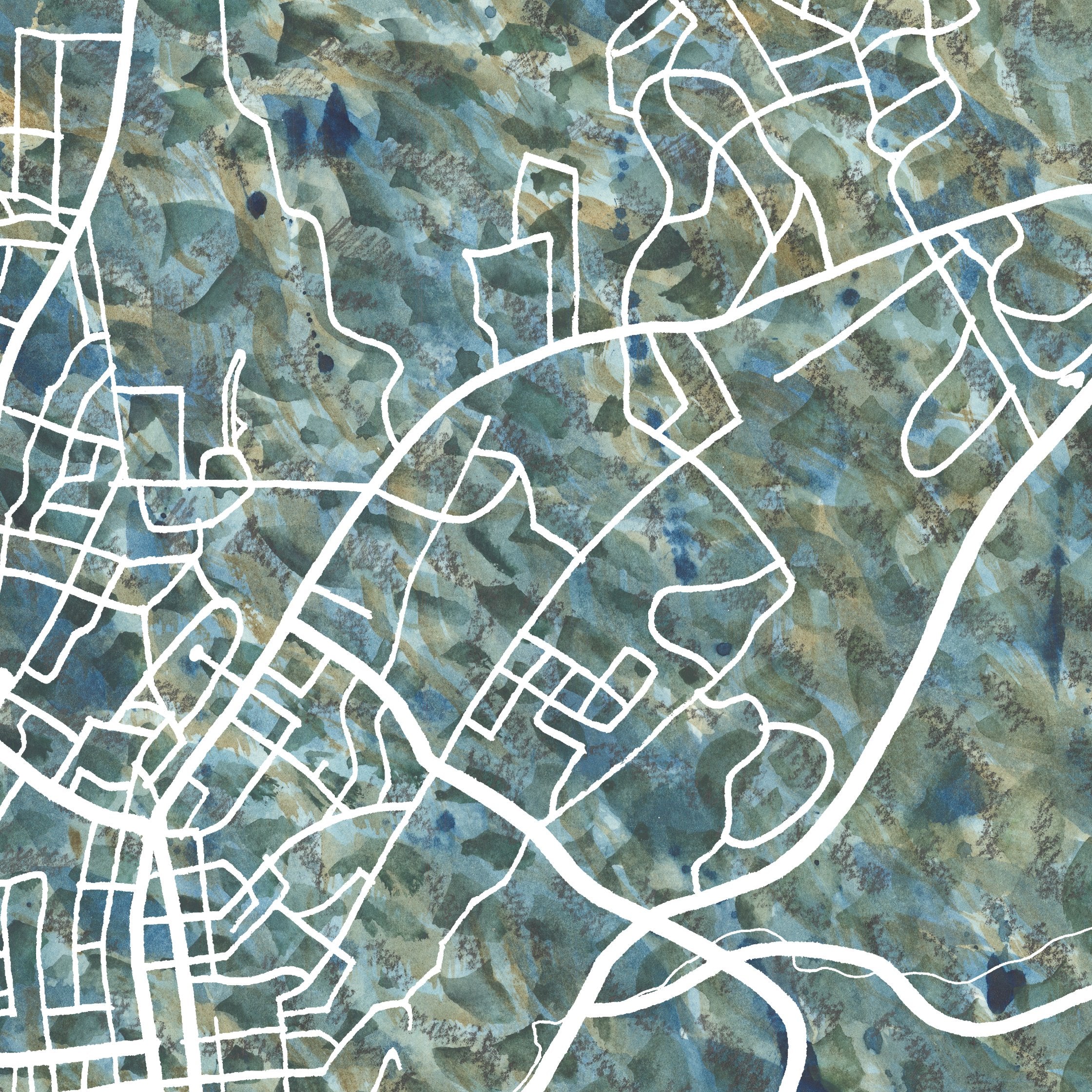 STAUNTON Urban Fabrics City Map: PRINT