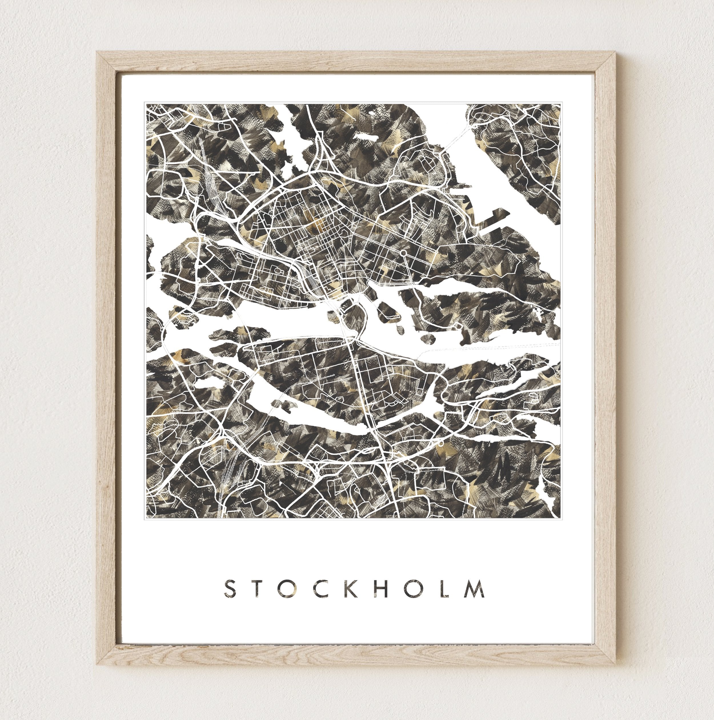 STOCKHOLM Urban Fabrics City Map: PRINT