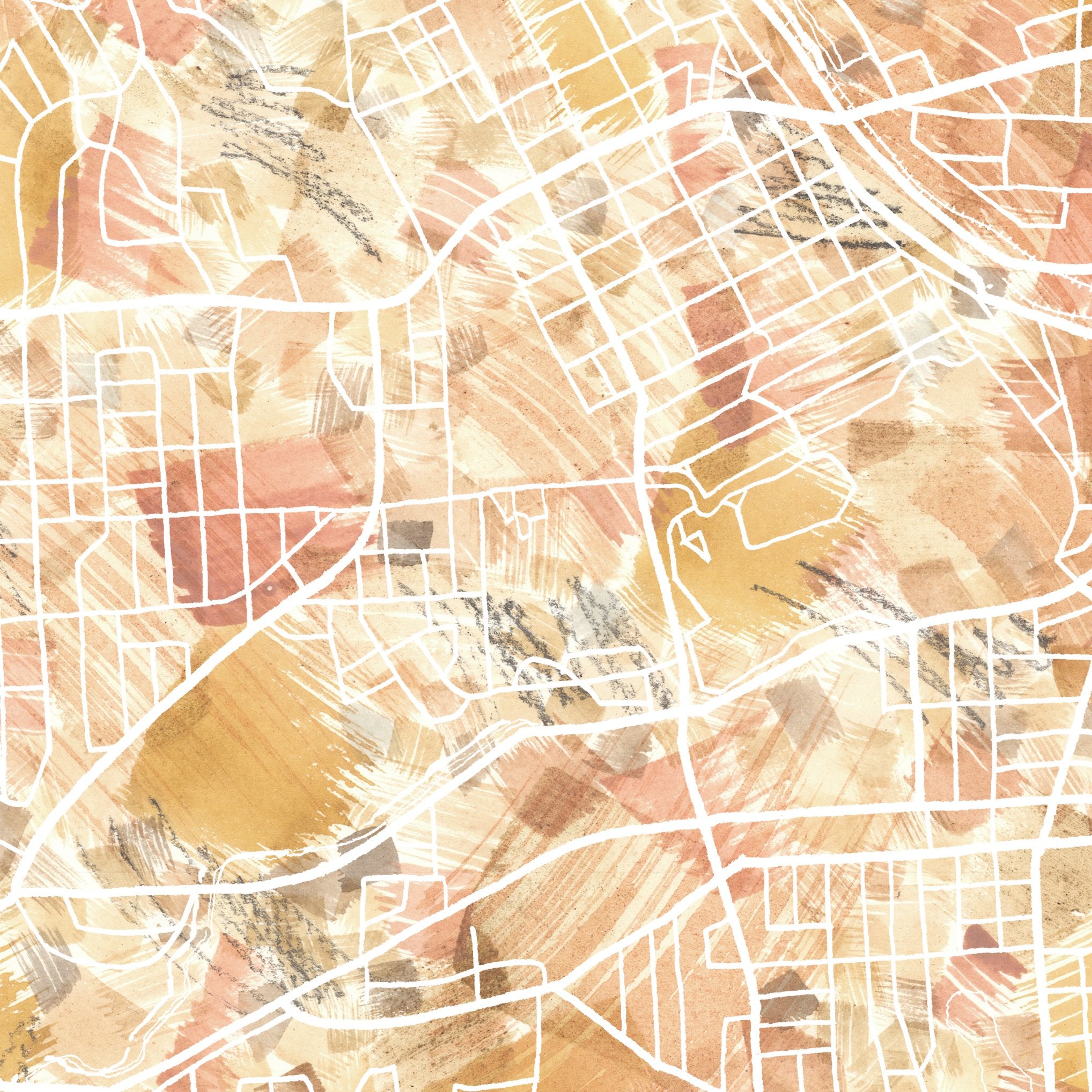 SYRACUSE Urban Fabrics City Map: PRINT