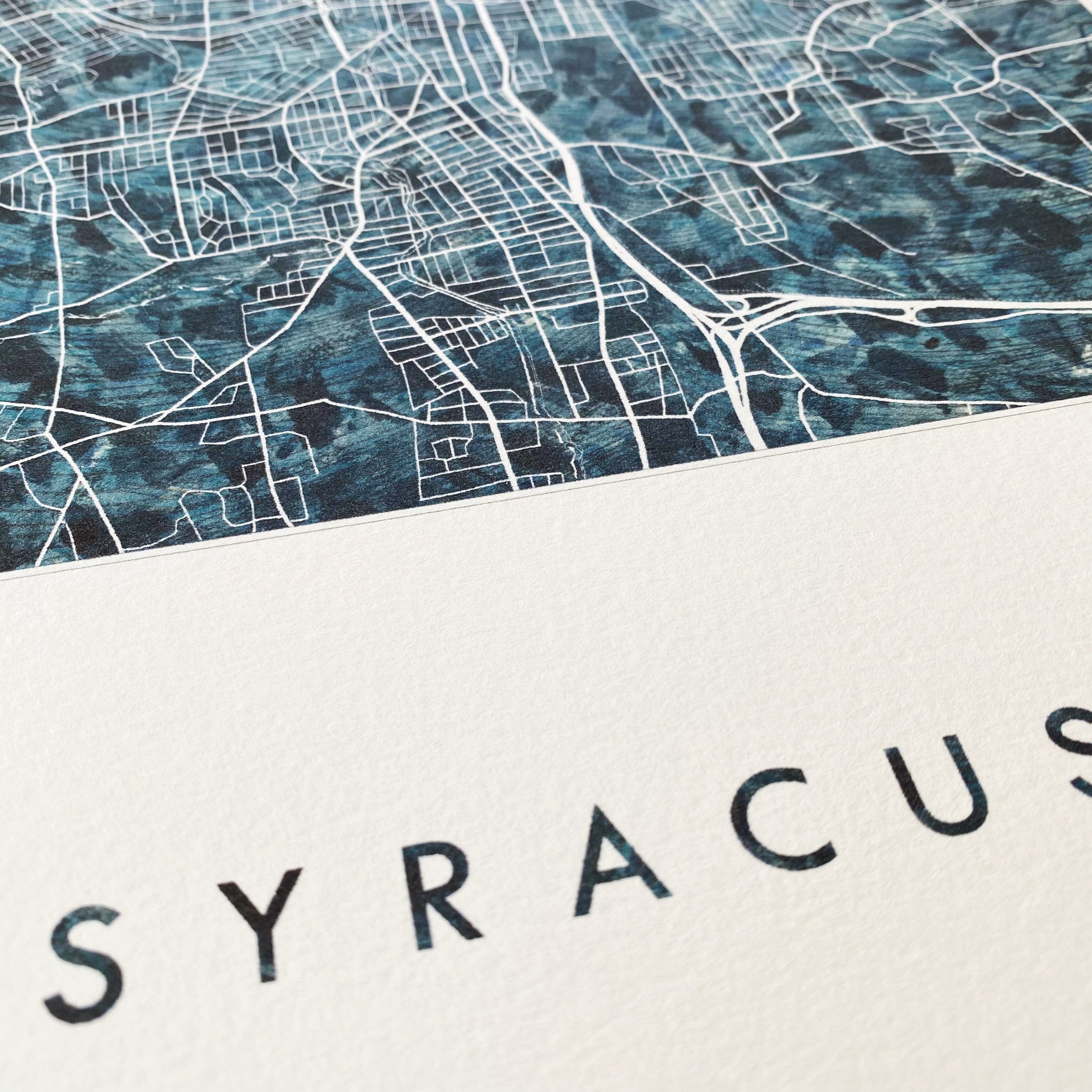 SYRACUSE Urban Fabrics City Map: PRINT