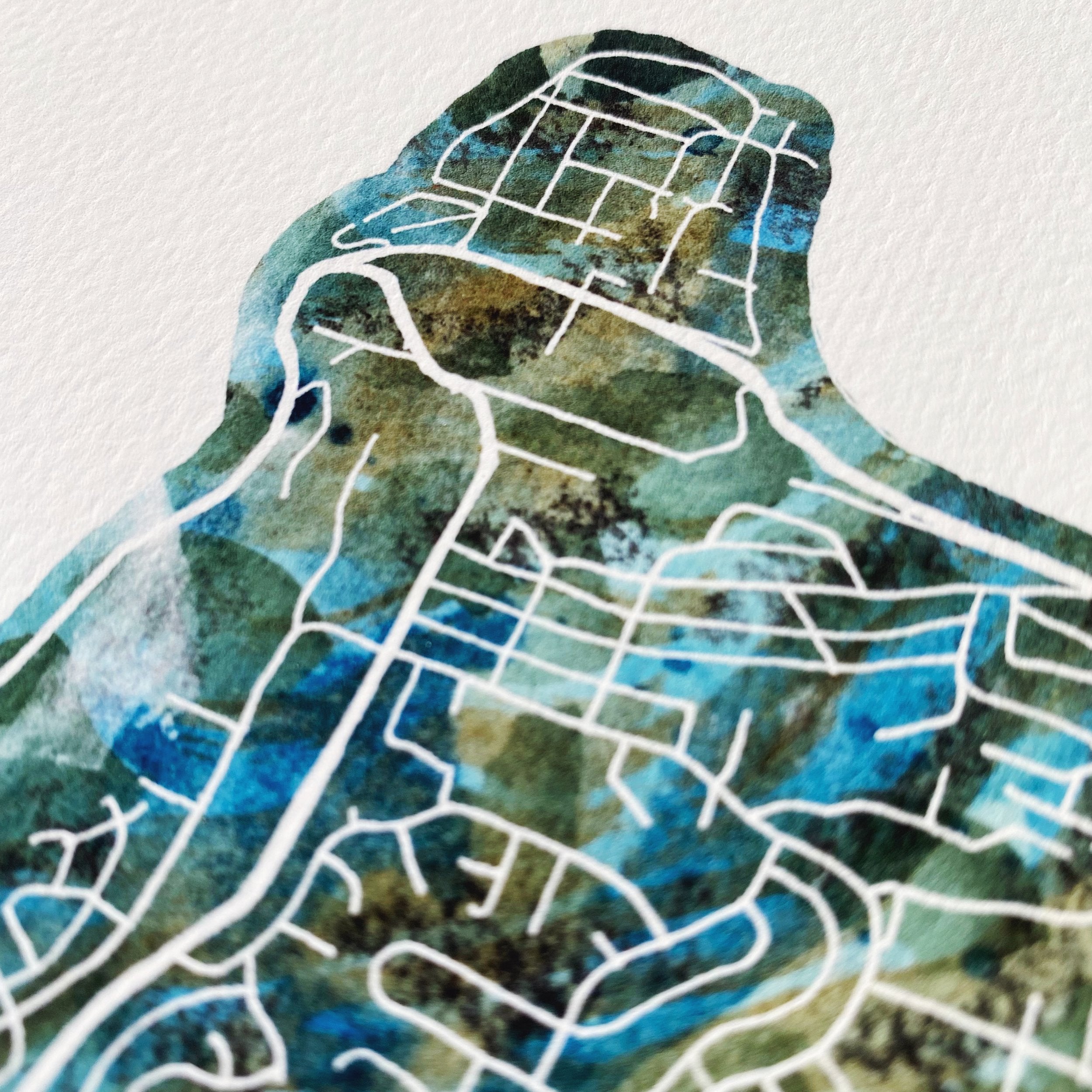 TACOMA Urban Fabrics City Map: PRINT