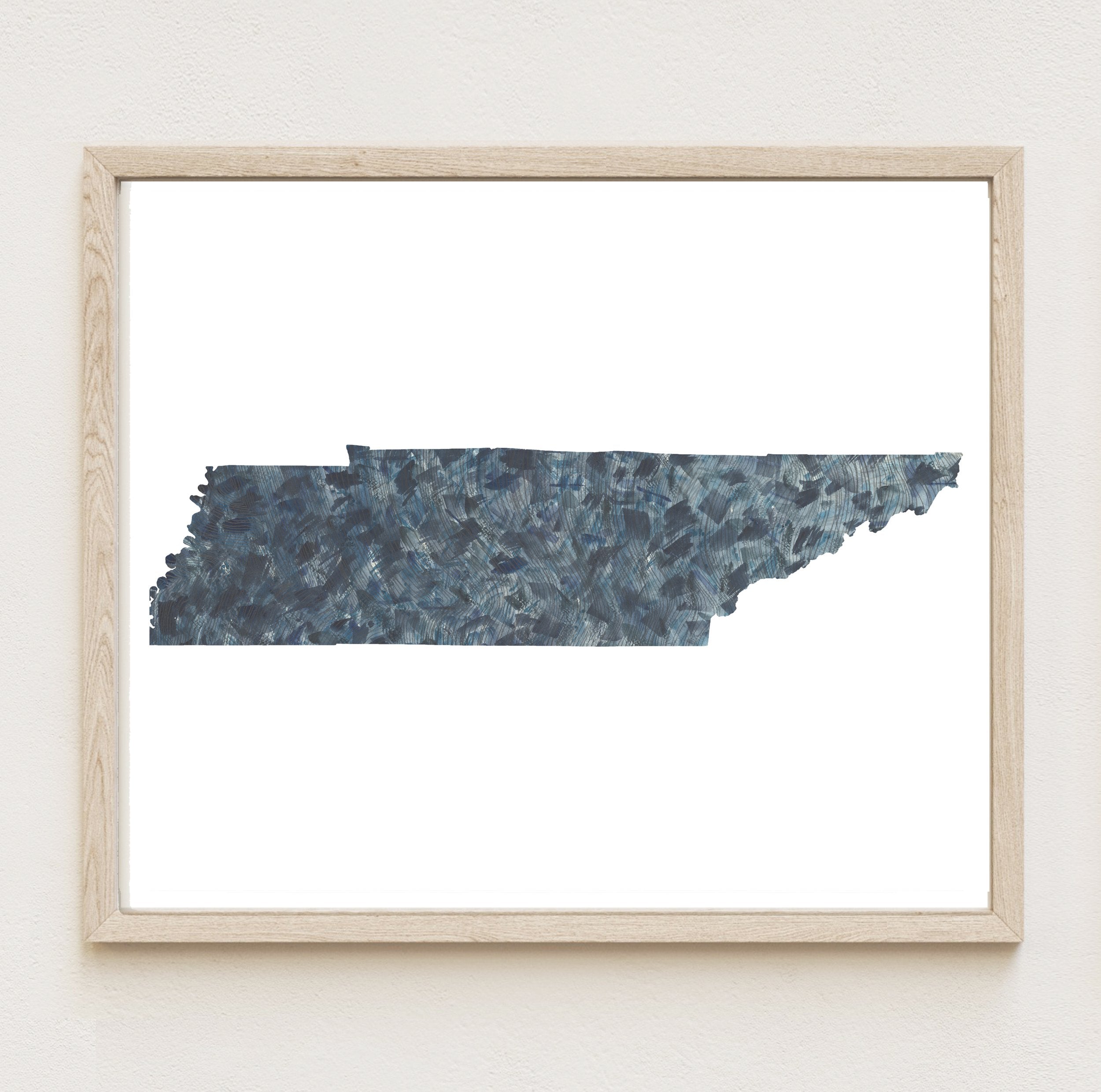 TENNESSEE State Map: PRINT
