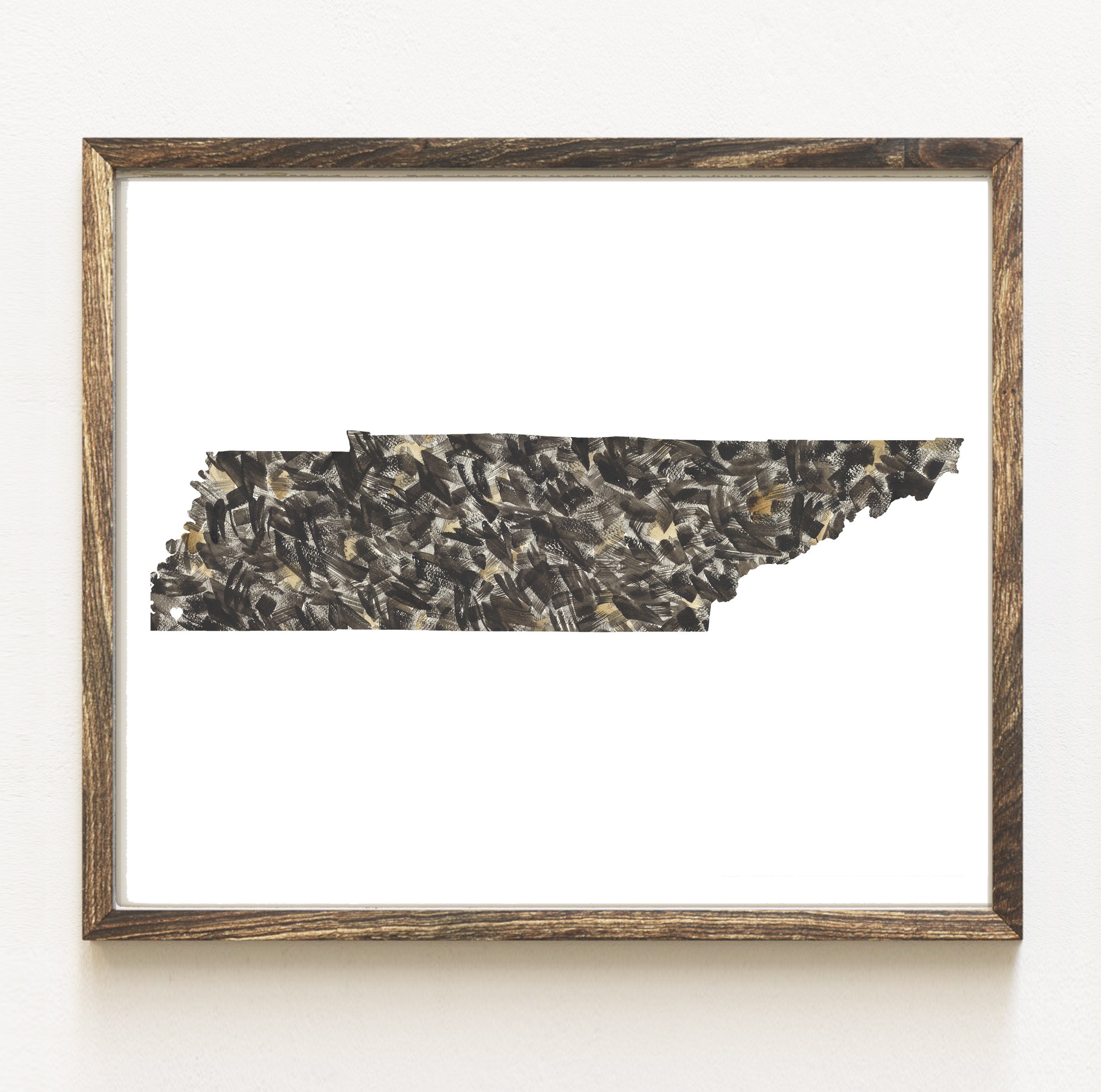 TENNESSEE State Map: PRINT
