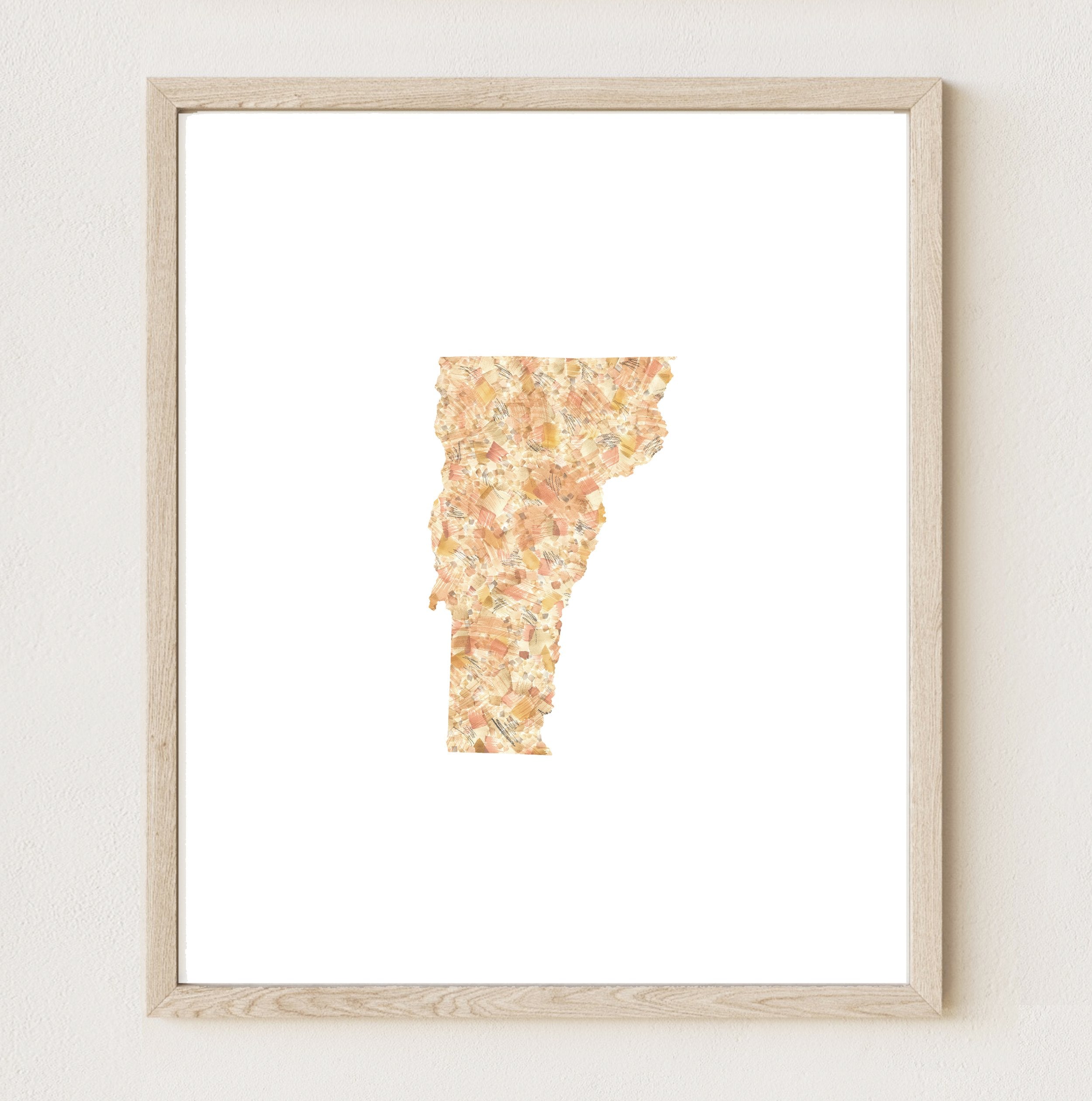 VERMONT State Map: PRINT