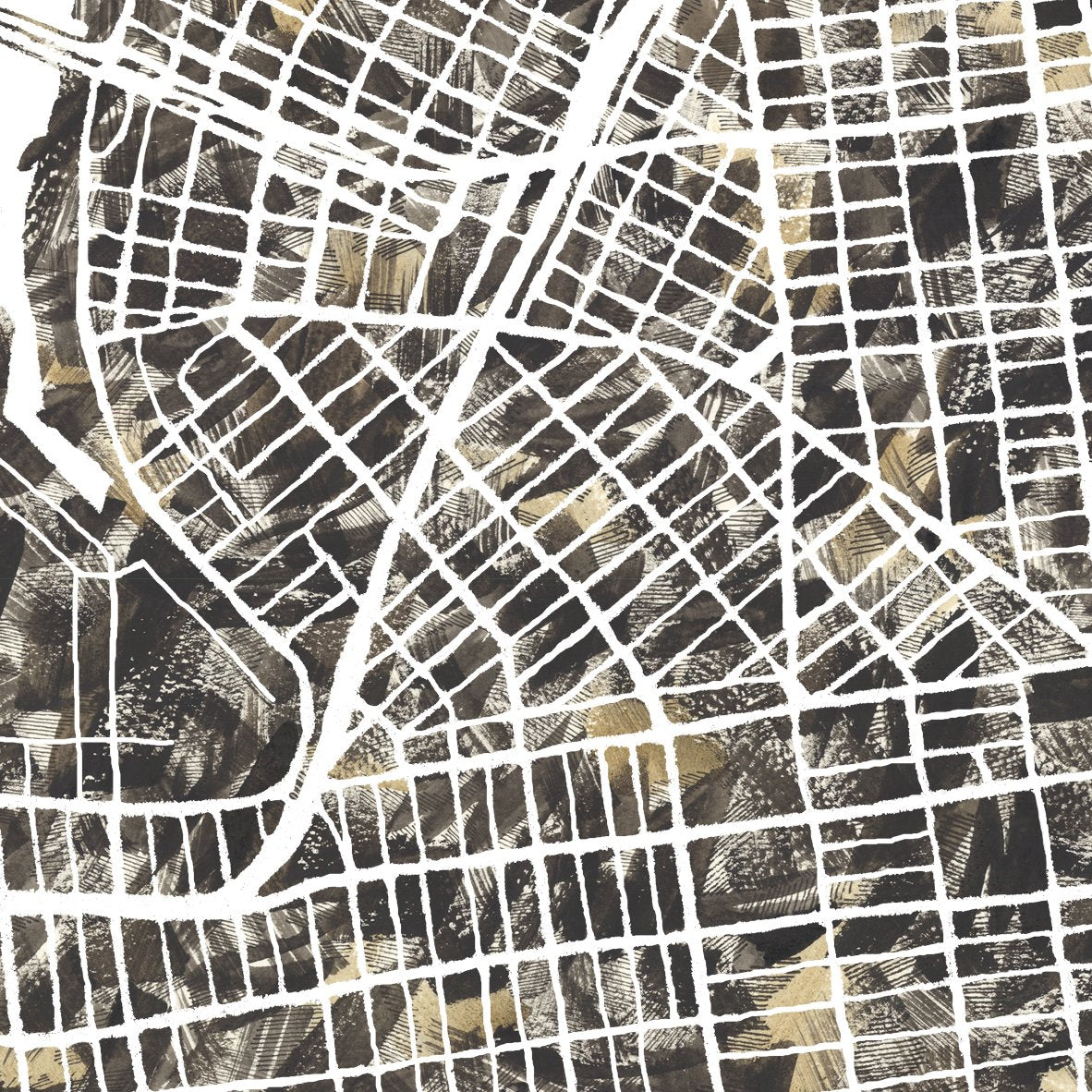 WILLIAMSBURG BROOKLYN Urban Fabrics City Map: PRINT