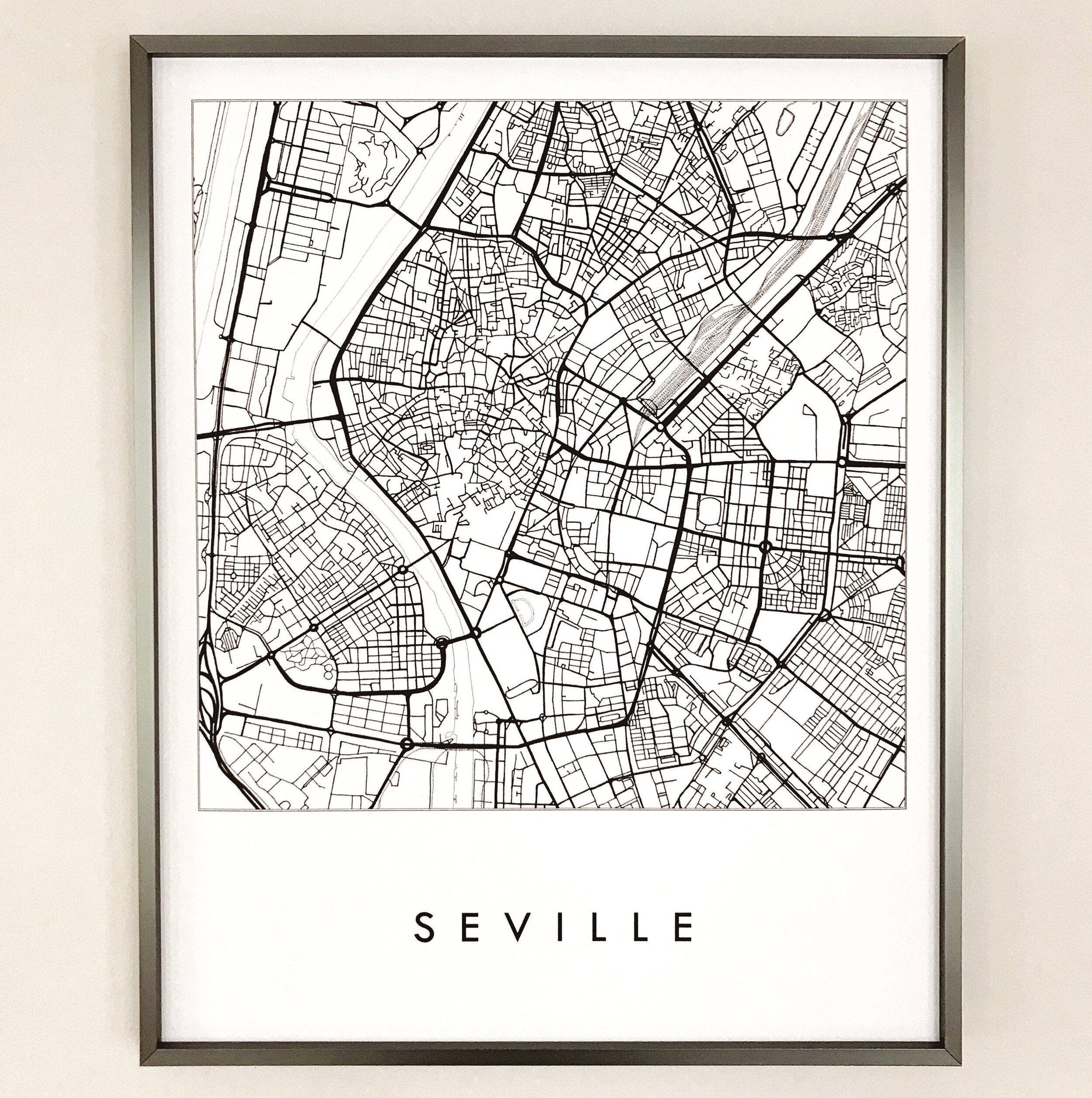 SEVILLE City Lines Map: PRINT
