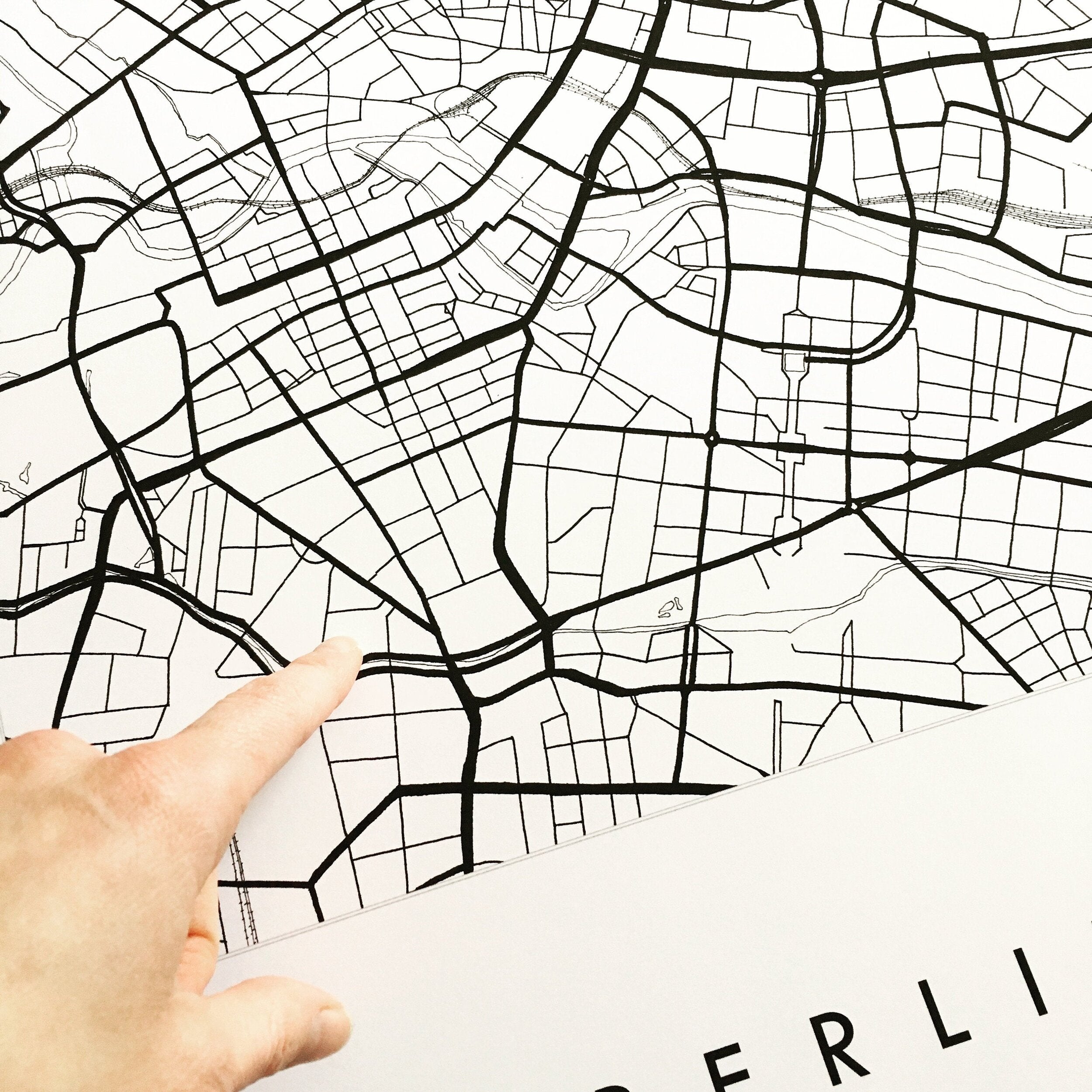 BERLIN City Lines Map: PRINT
