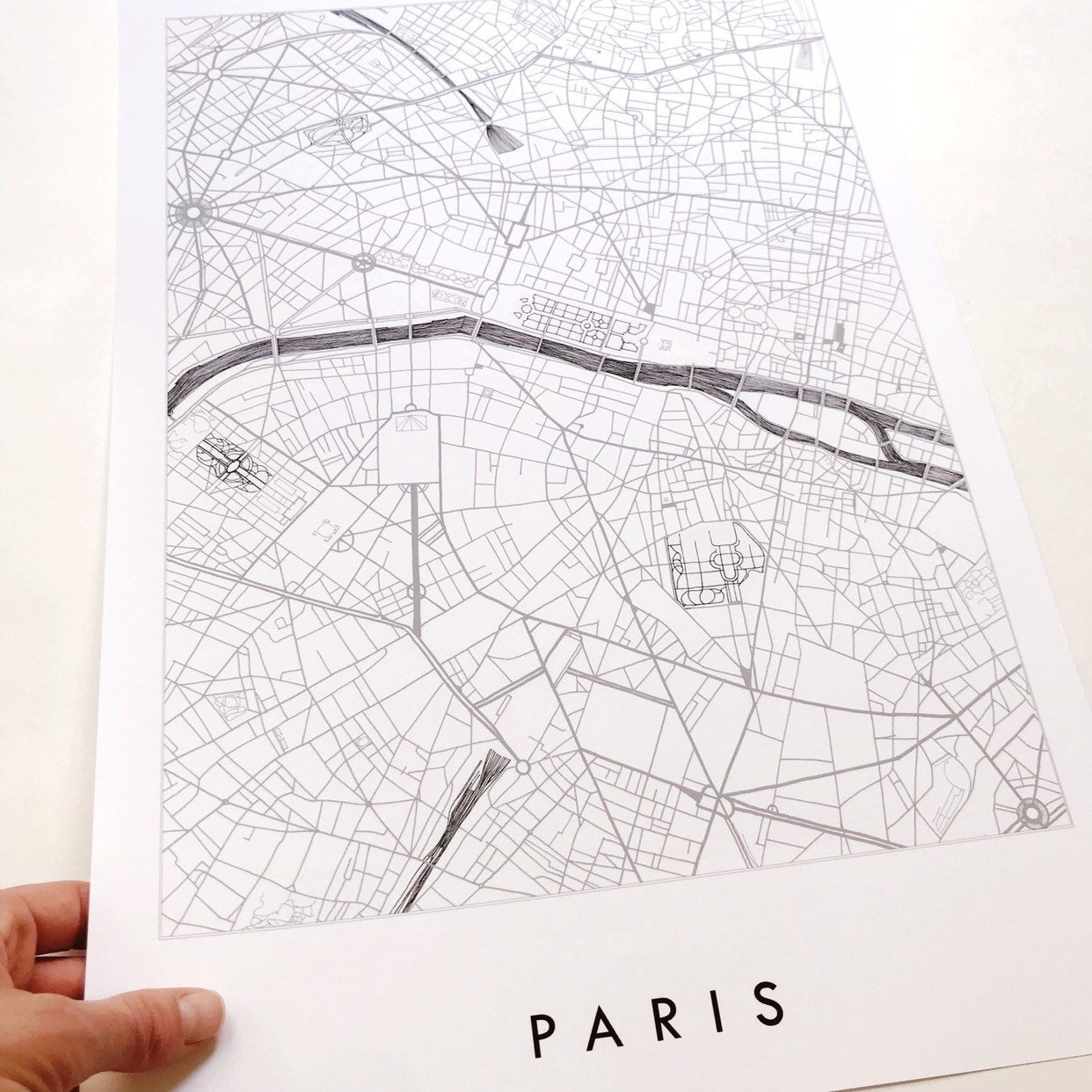 PARIS City Lines Map: PRINT