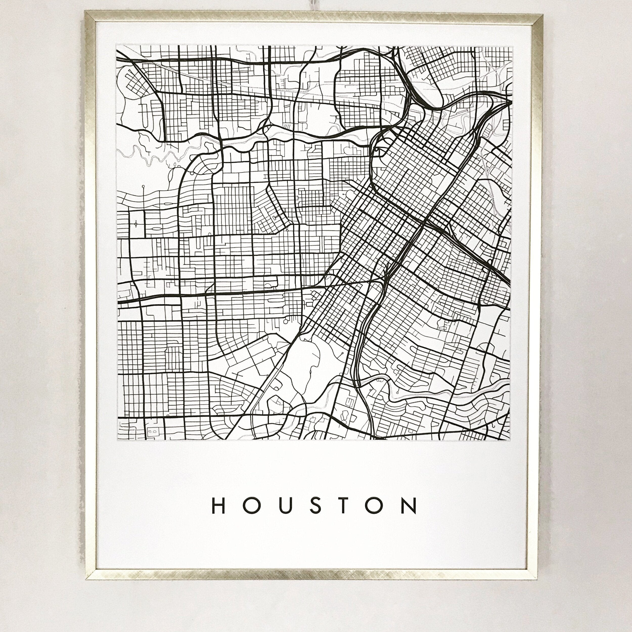 CUSTOM City Lines Map Drawing: PRINT (Commission)
