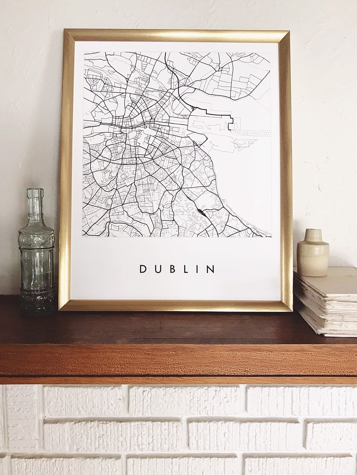 DUBLIN City Lines Map: PRINT