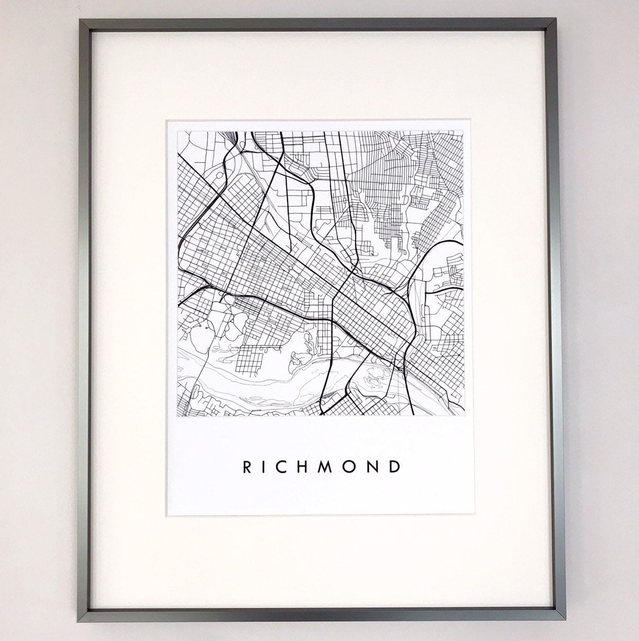 RICHMOND City Lines Map: PRINT