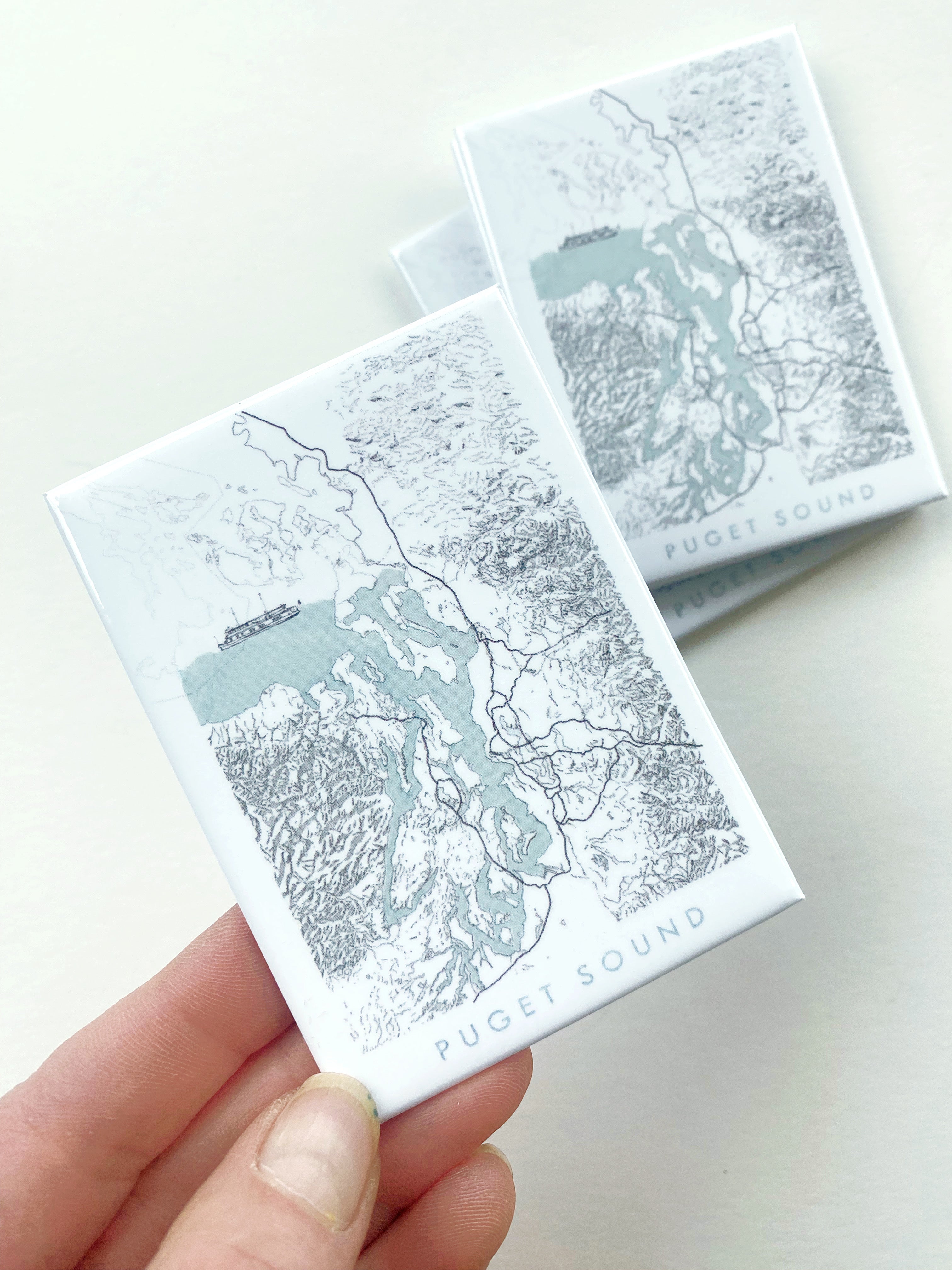 PUGET SOUND Washington Map: MAGNET