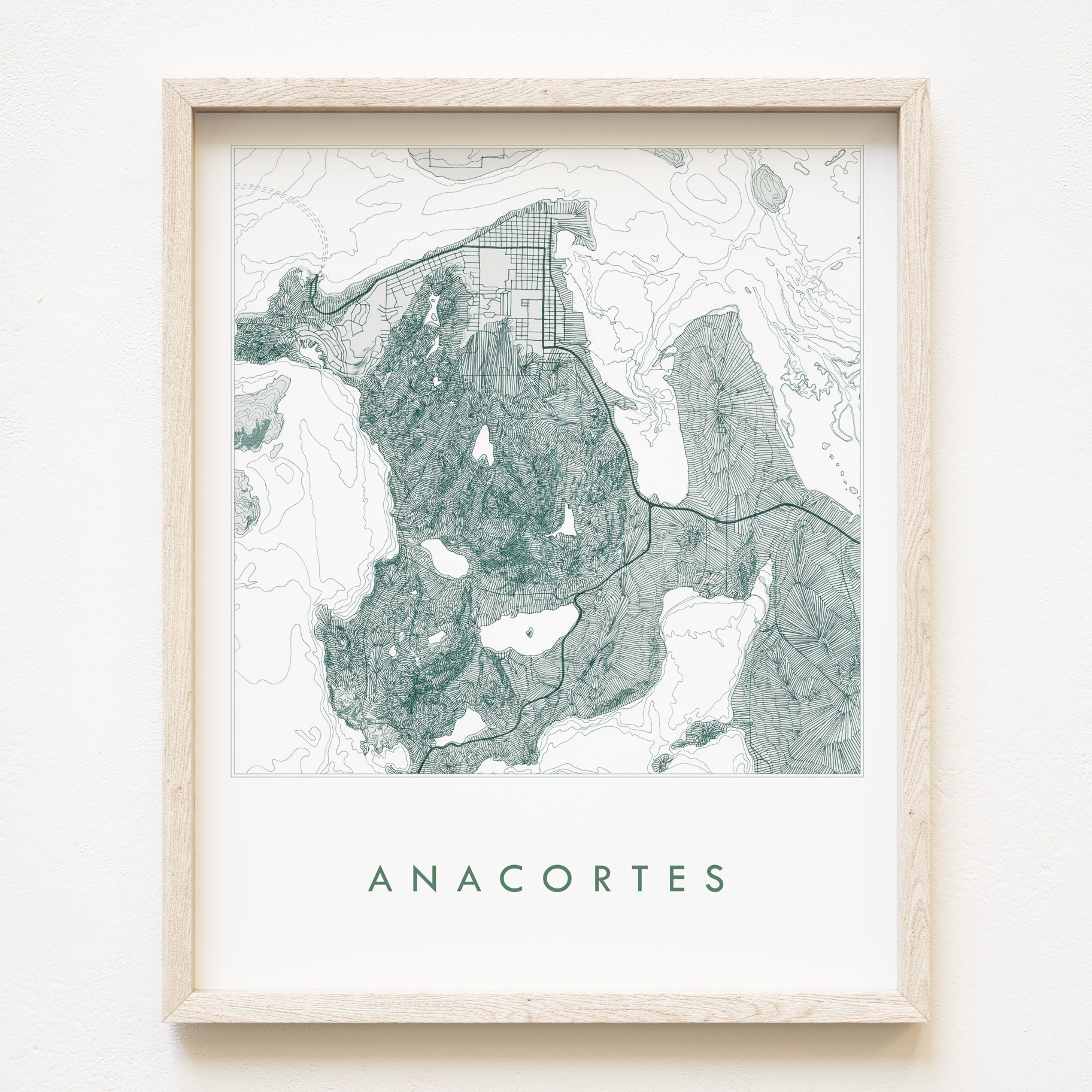 Custom YOUR AREA: "Sound Shores" Map: PRINT: Wholesale Only