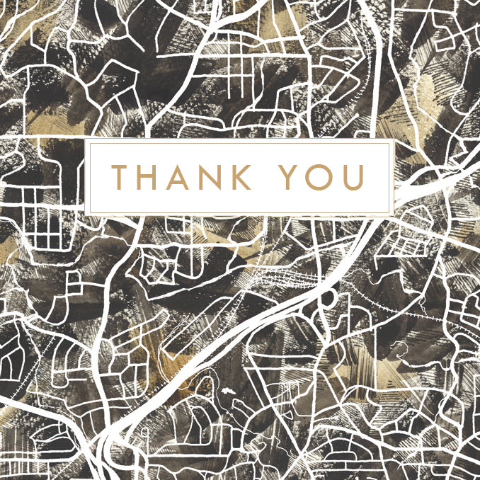 Customize YOUR CITY/PLACE Art Map: GREETING CARD: Wholesale Only