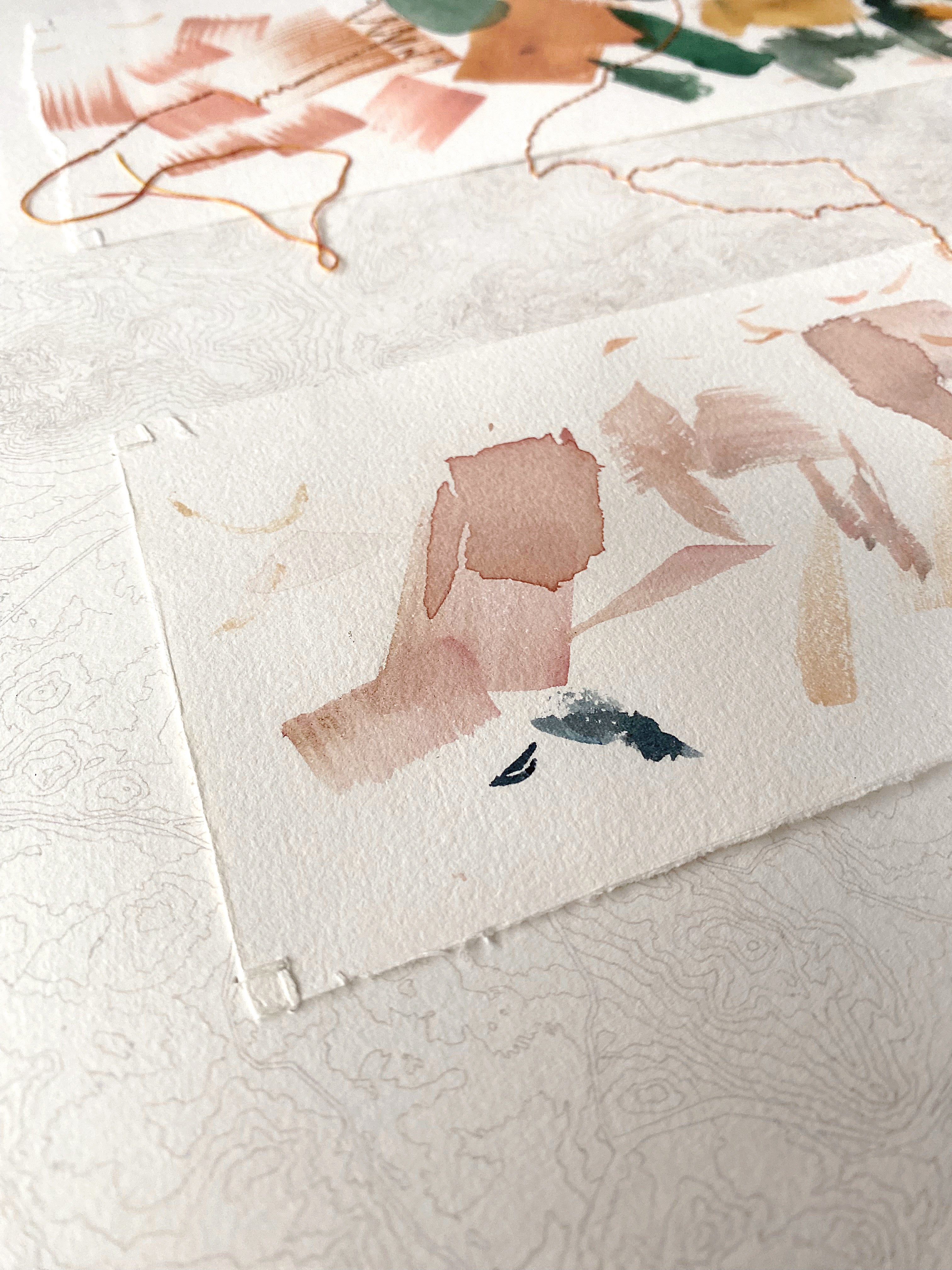 Mixed-Media Collage Map: ORIGINAL