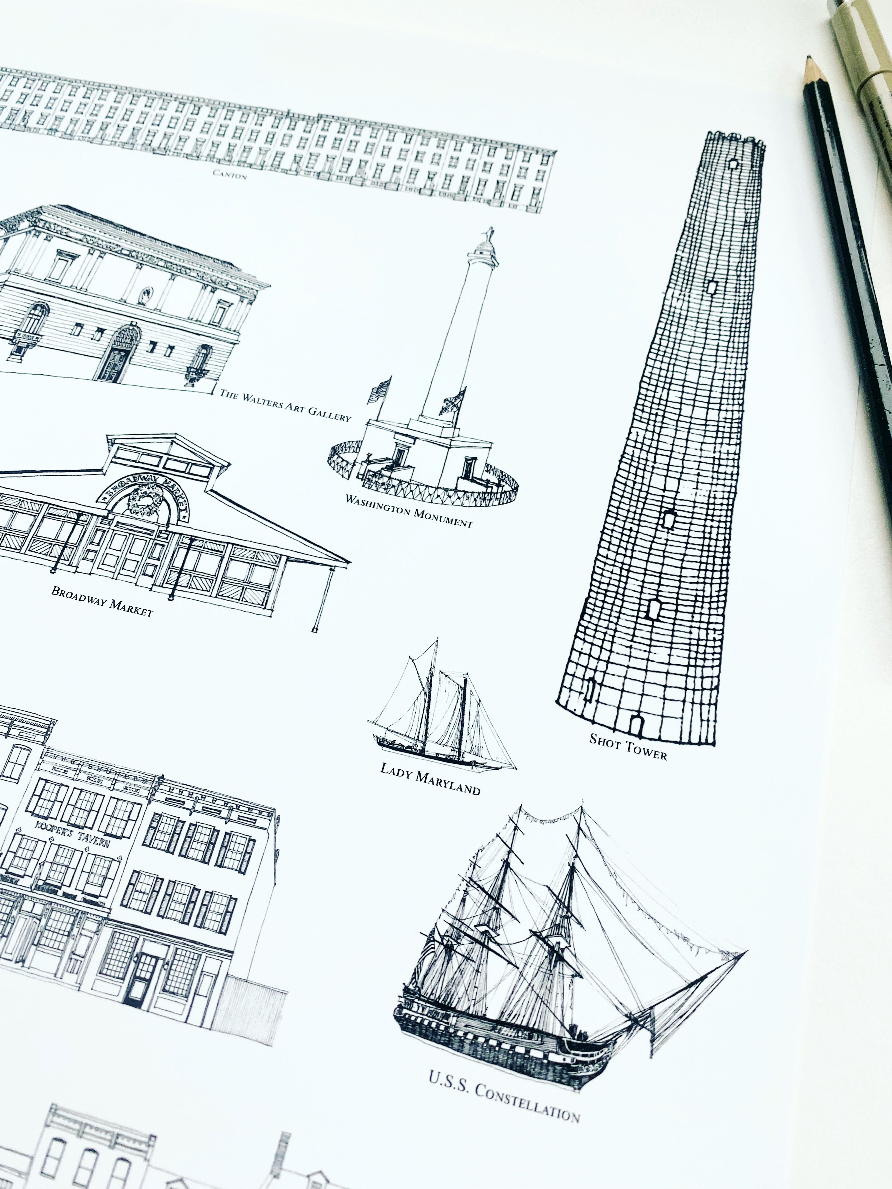 Baltimore Streetscapes: ART PRINT