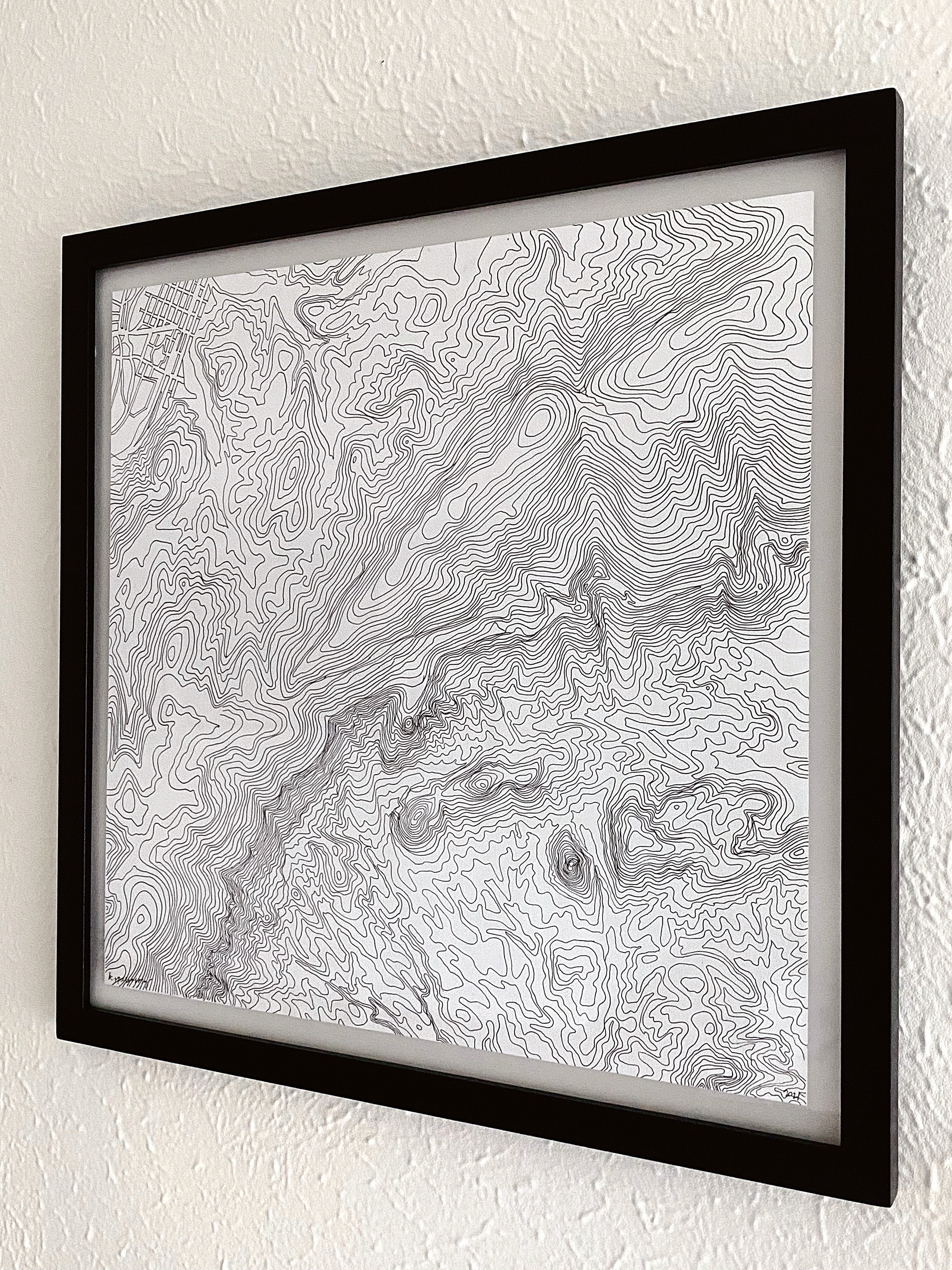 BLUE RIDGE Tunnel, Rockfish Gap, Afton Virginia Topographical Map-Drawing: ORIGINAL DRAWING